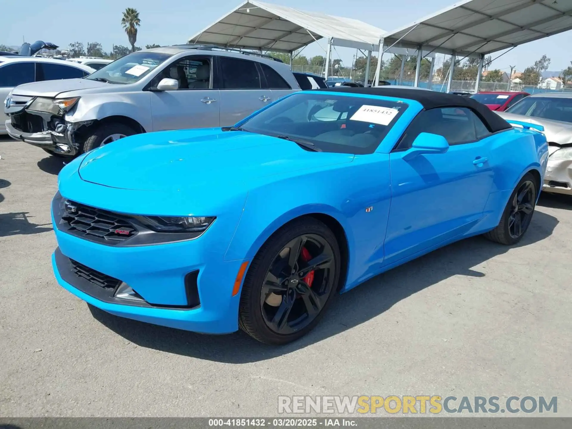 2 Photograph of a damaged car 1G1FB3DS5P0114158 CHEVROLET CAMARO 2023