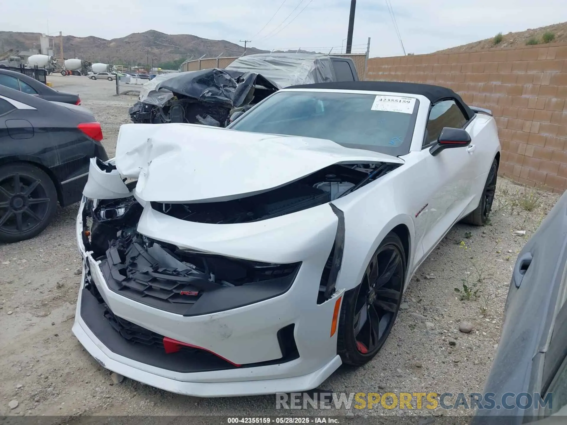 2 Photograph of a damaged car 1G1FD3DSXP0111296 CHEVROLET CAMARO 2023
