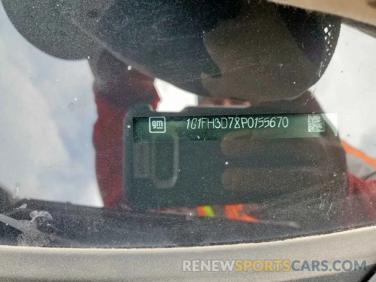 12 Photograph of a damaged car 1G1FH3D78P0155670 CHEVROLET CAMARO 2023