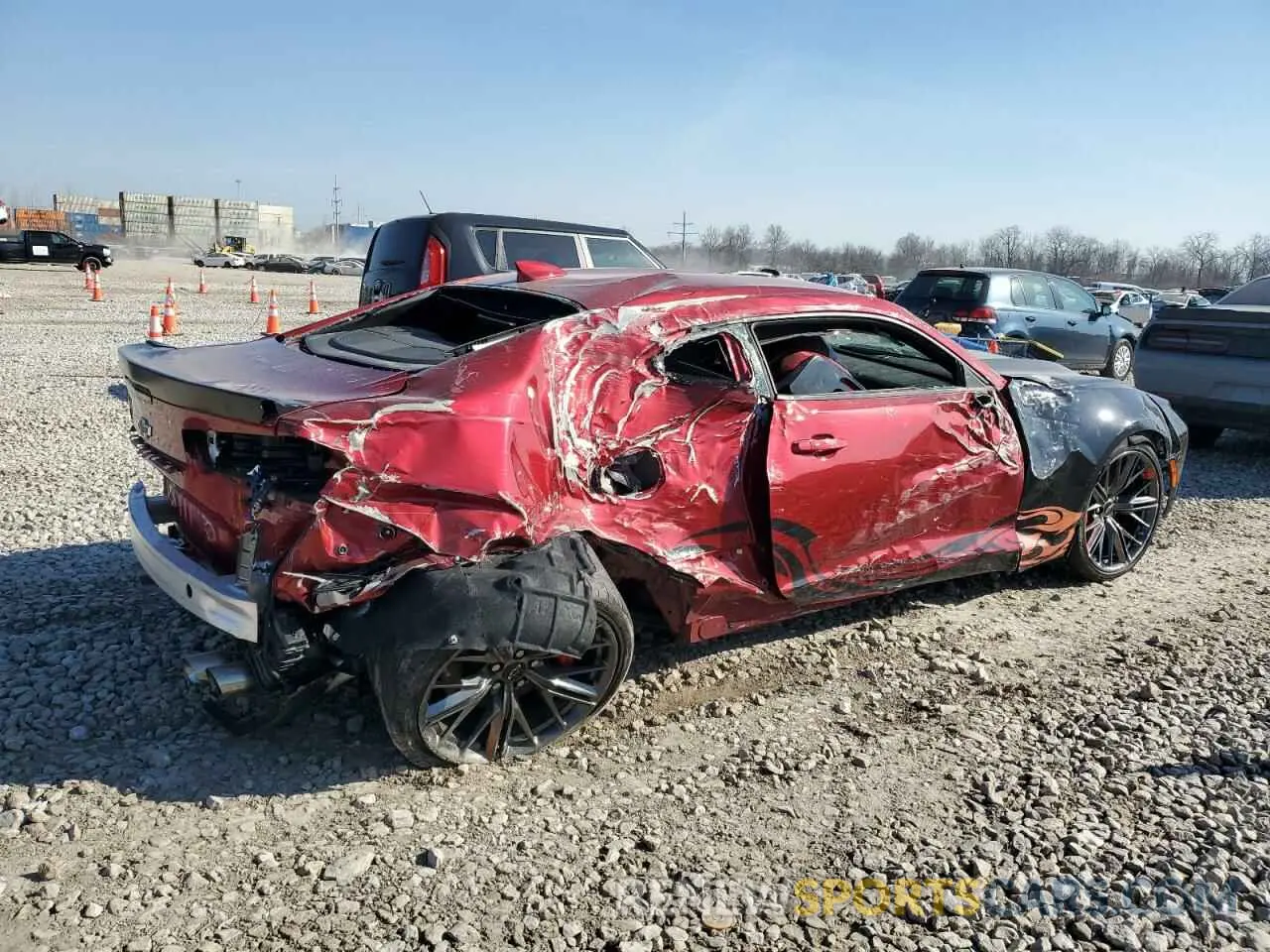 3 Photograph of a damaged car 1G1FF1R70P0125842 CHEVROLET CAMARO LT1 2023