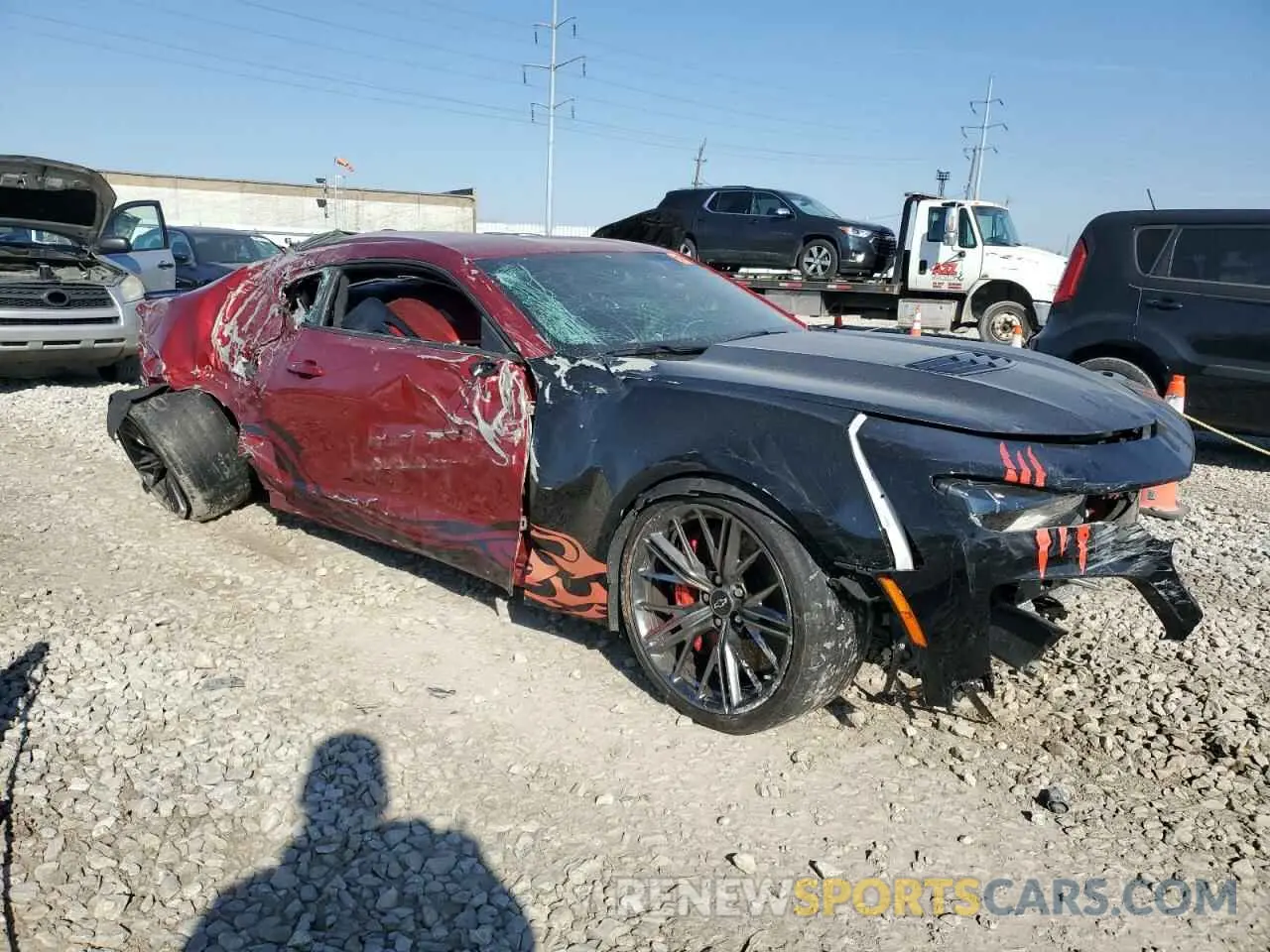 4 Photograph of a damaged car 1G1FF1R70P0125842 CHEVROLET CAMARO LT1 2023