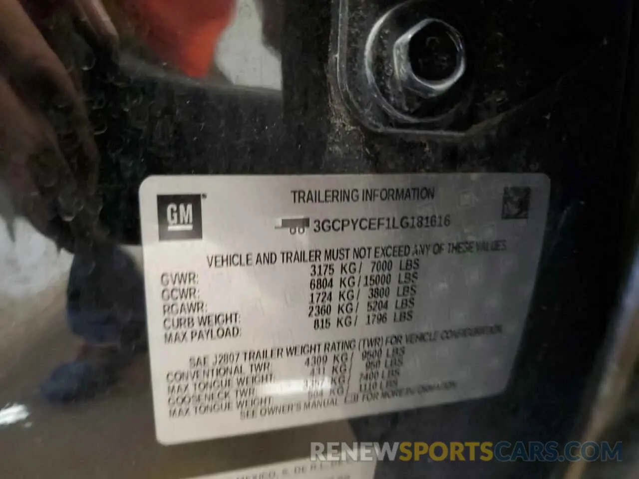 13 Photograph of a damaged car 3GCPYCEF1LG181616 CHEVROLET C/K1500 2020