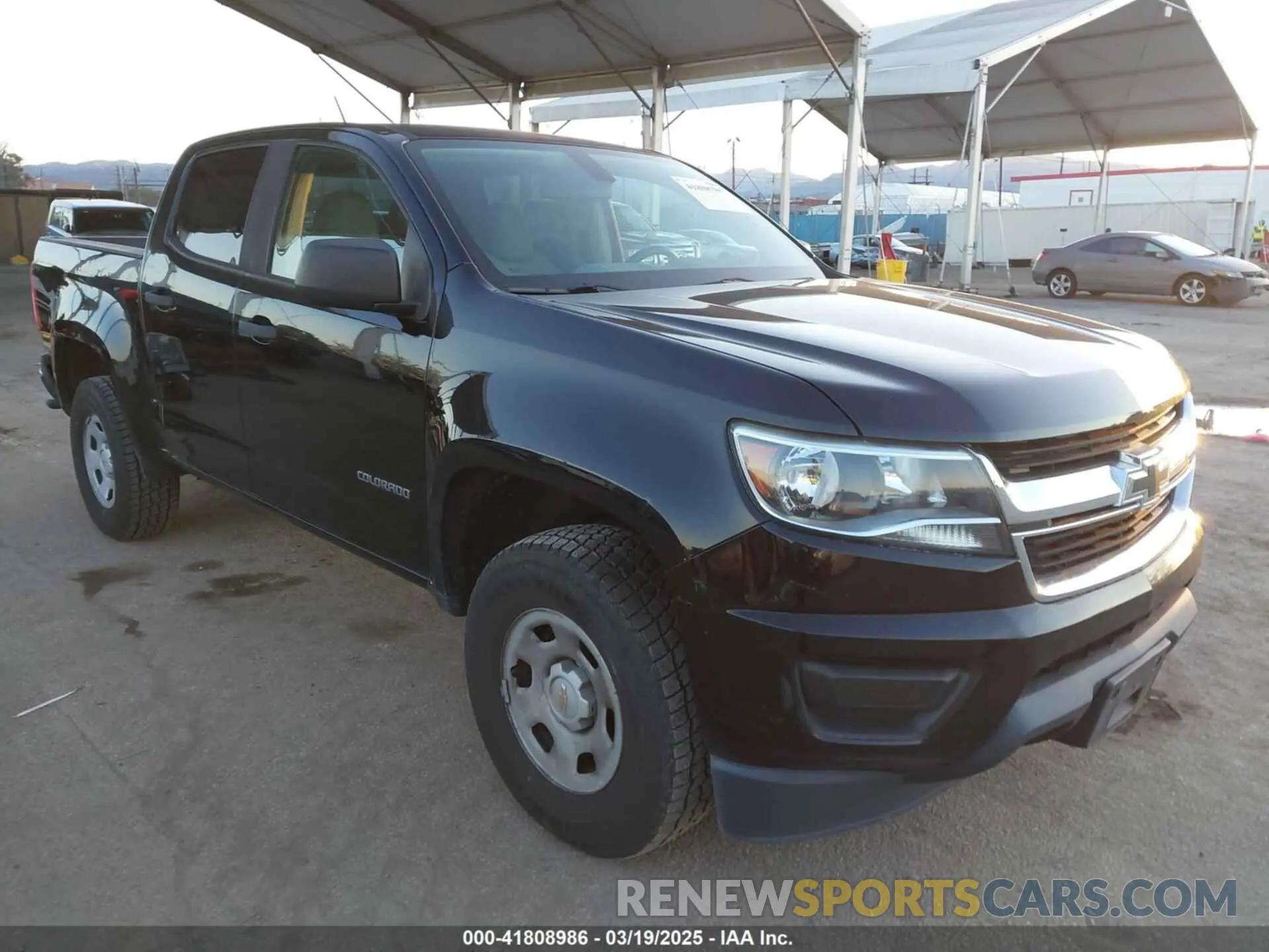 1 Photograph of a damaged car 1GCGSBEA7K1125693 CHEVROLET COLORADO 2019