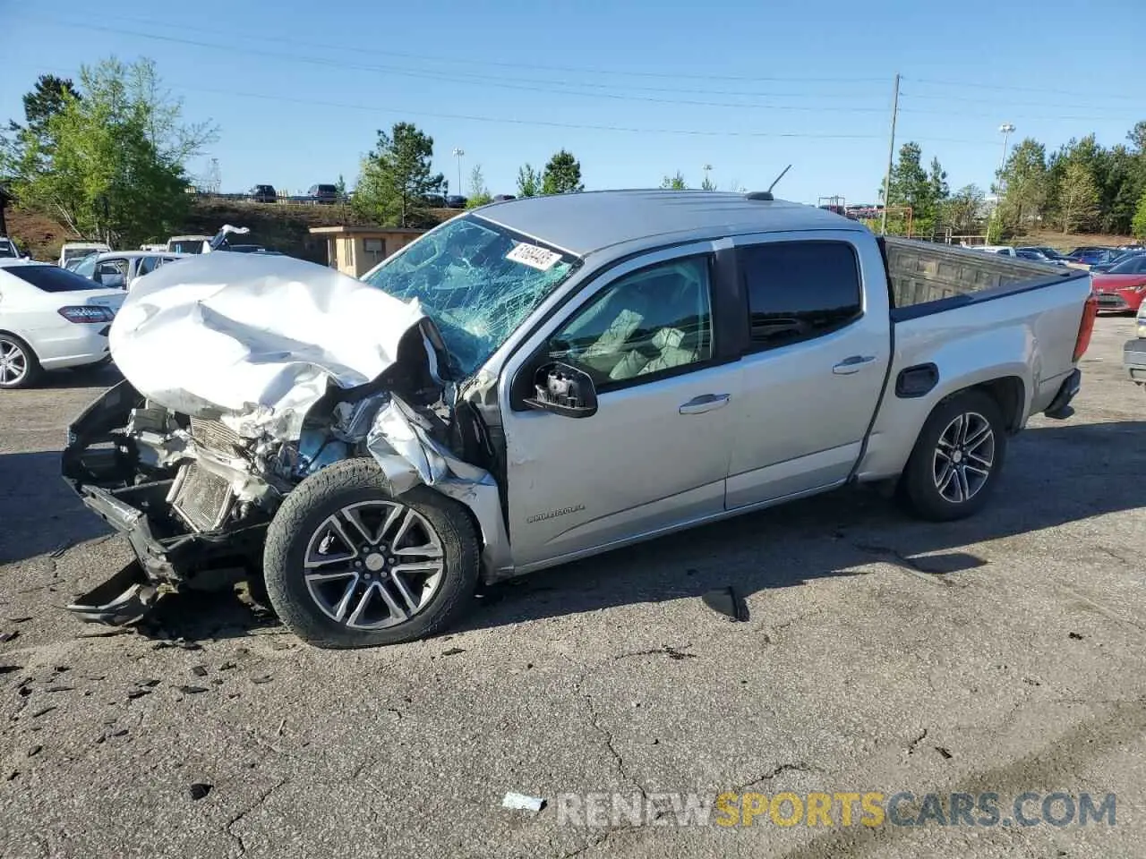 1 Photograph of a damaged car 1GCGSBEN5K1123475 CHEVROLET COLORADO 2019
