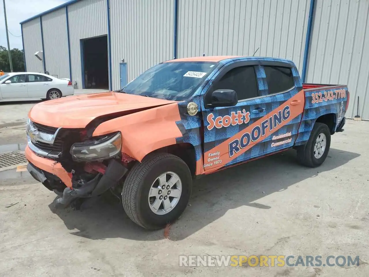 1 Photograph of a damaged car 1GCGSBENXK1157749 CHEVROLET COLORADO 2019