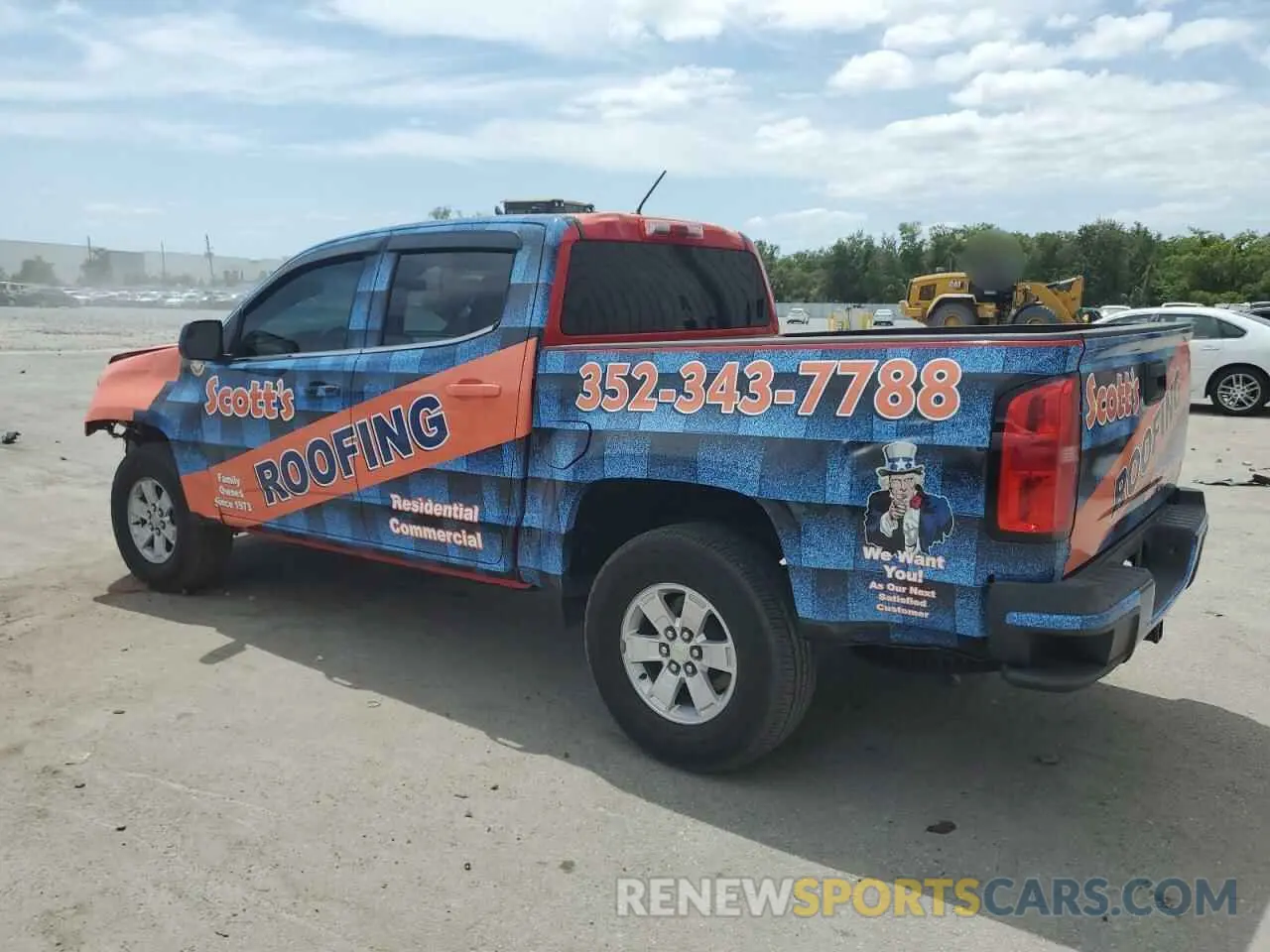 2 Photograph of a damaged car 1GCGSBENXK1157749 CHEVROLET COLORADO 2019