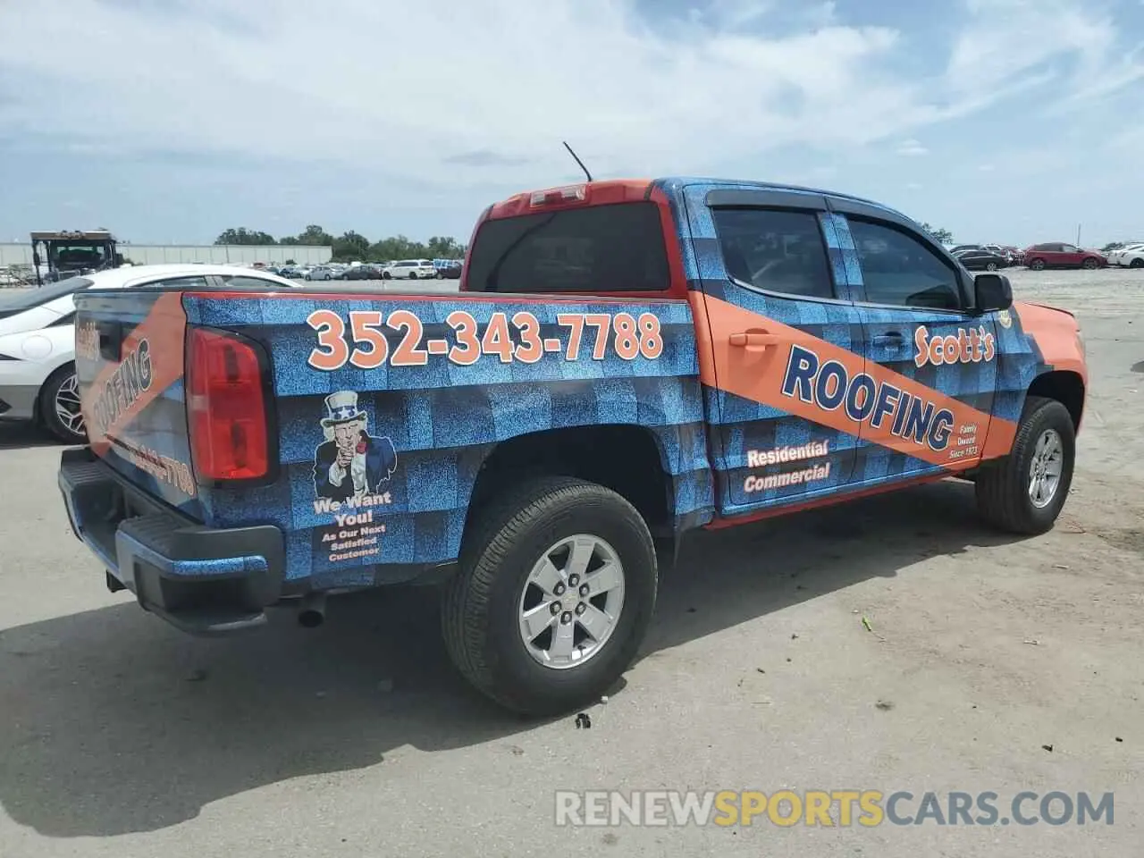3 Photograph of a damaged car 1GCGSBENXK1157749 CHEVROLET COLORADO 2019