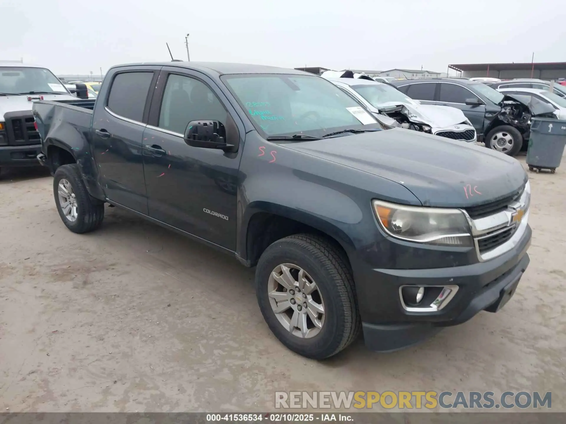 1 Photograph of a damaged car 1GCGSCEN1K1238094 CHEVROLET COLORADO 2019