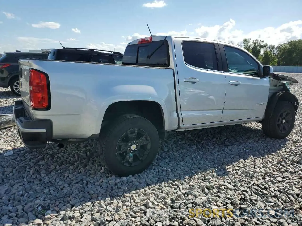 3 Photograph of a damaged car 1GCGSCEN1K1354265 CHEVROLET COLORADO 2019