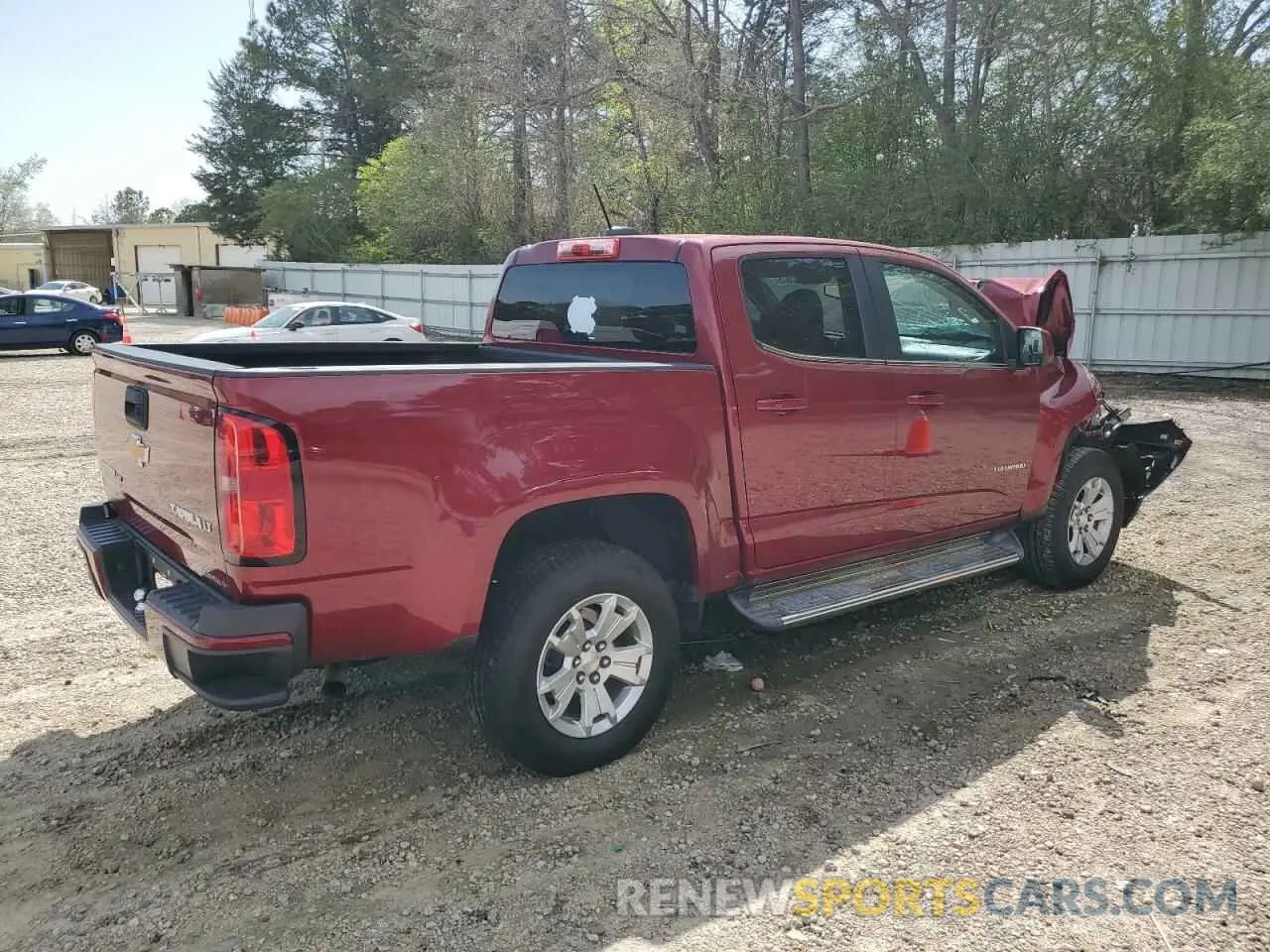 3 Photograph of a damaged car 1GCGSCEN3K1206439 CHEVROLET COLORADO 2019