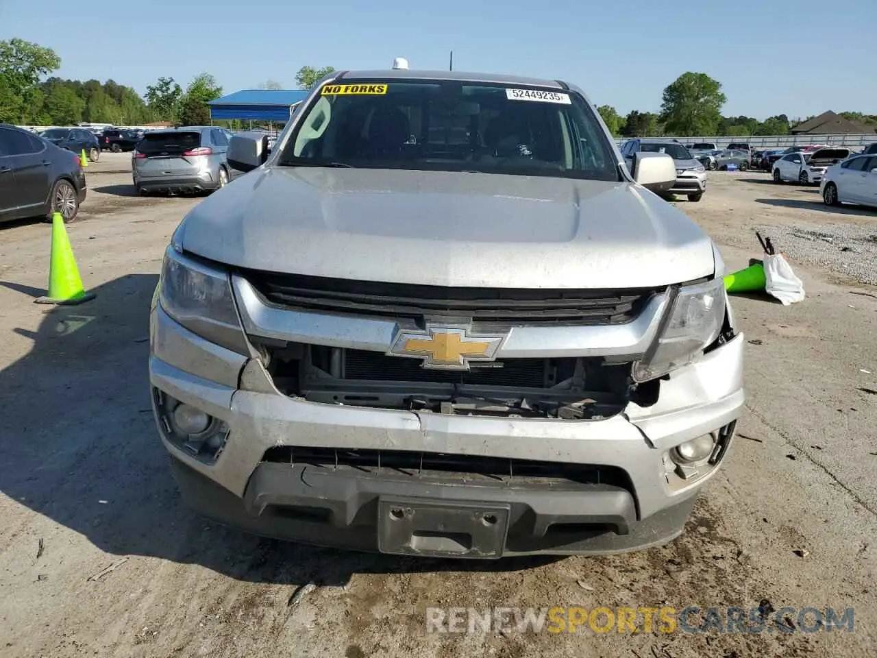 5 Photograph of a damaged car 1GCGSCEN4K1317453 CHEVROLET COLORADO 2019