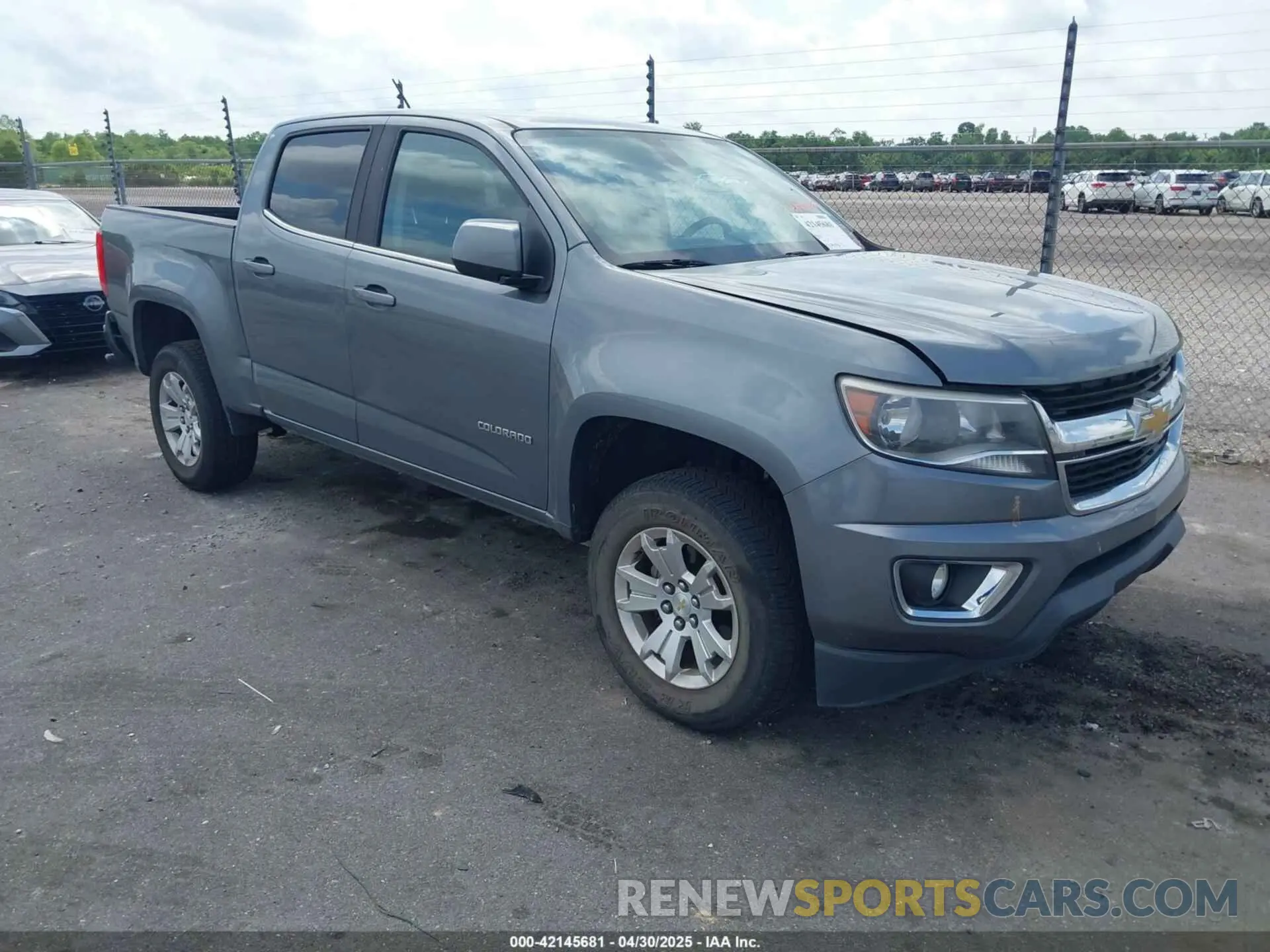 1 Photograph of a damaged car 1GCGSCEN5K1126690 CHEVROLET COLORADO 2019