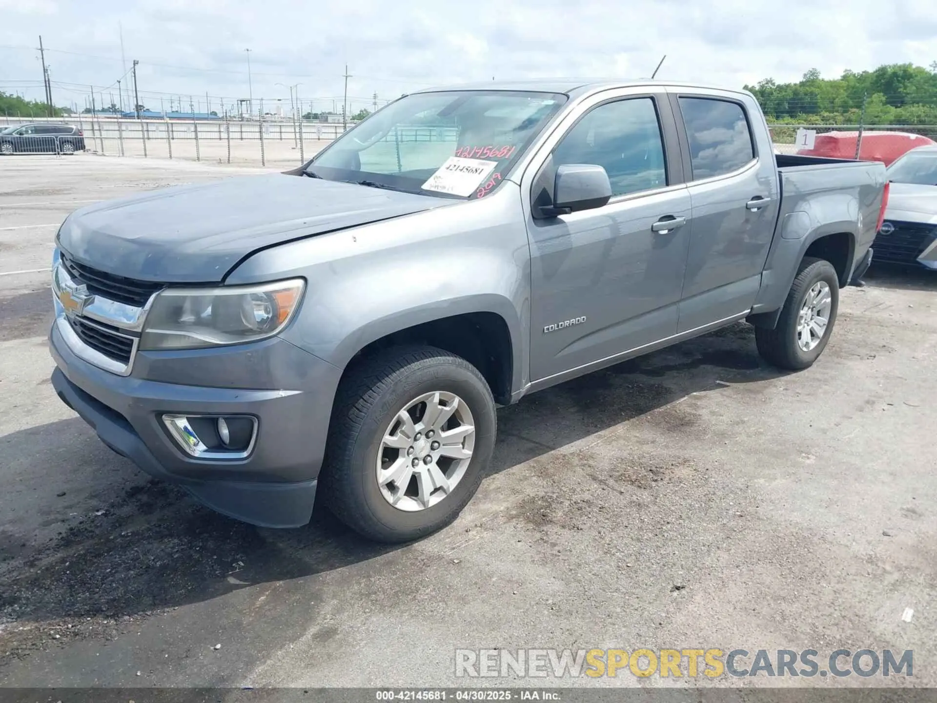 2 Photograph of a damaged car 1GCGSCEN5K1126690 CHEVROLET COLORADO 2019