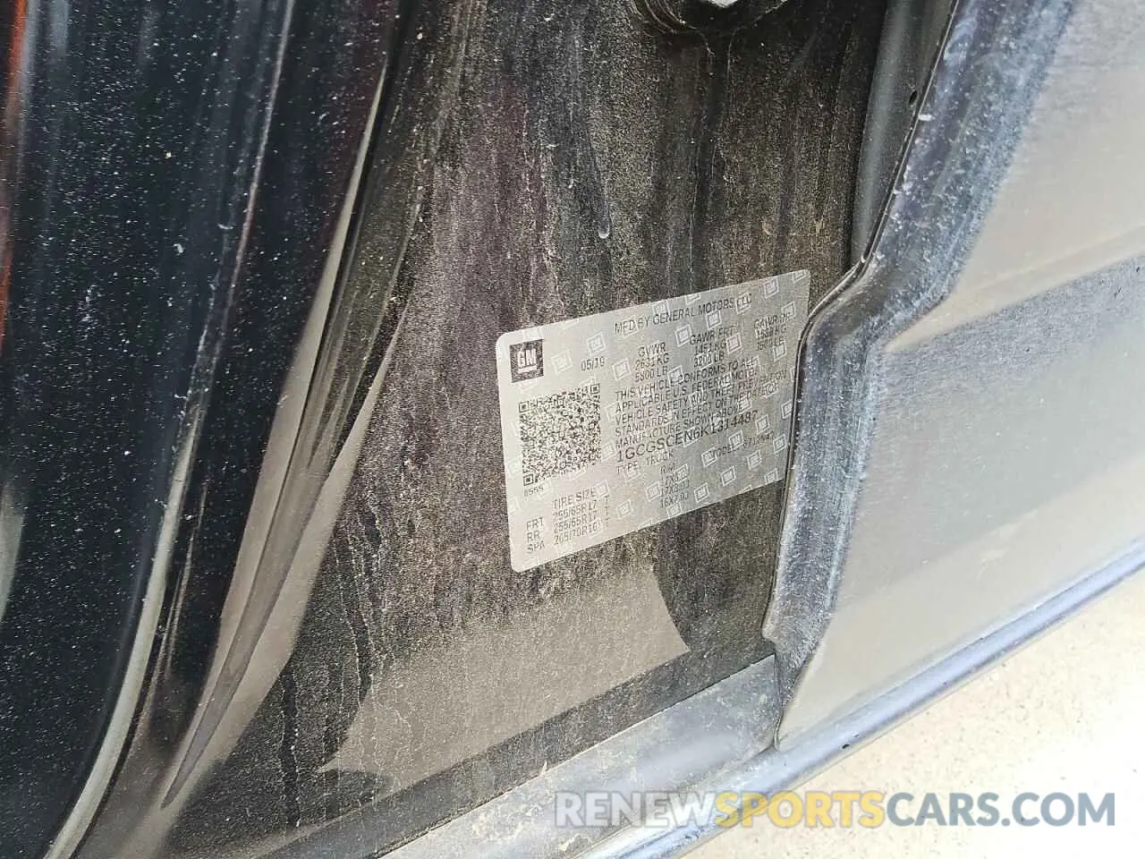 12 Photograph of a damaged car 1GCGSCEN6K1314487 CHEVROLET COLORADO 2019