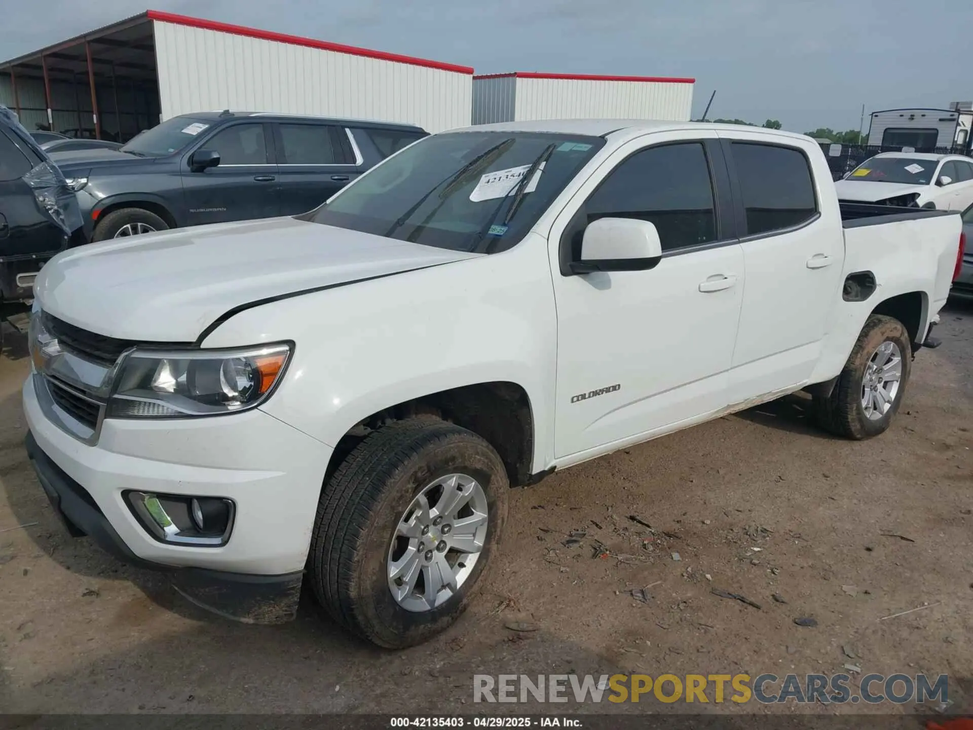 2 Photograph of a damaged car 1GCGSCEN8K1274476 CHEVROLET COLORADO 2019