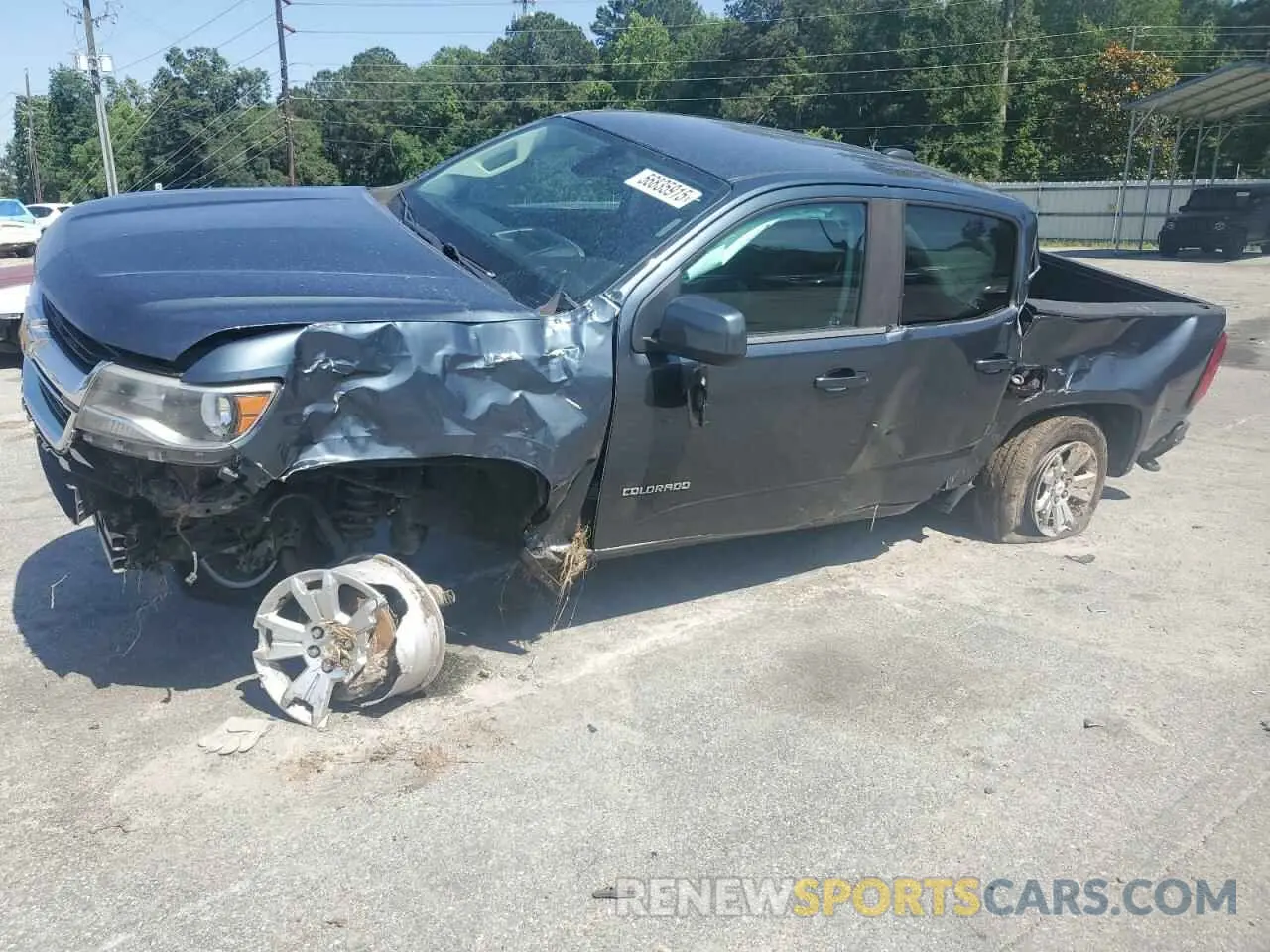 1 Photograph of a damaged car 1GCGSCEN9K1113540 CHEVROLET COLORADO 2019