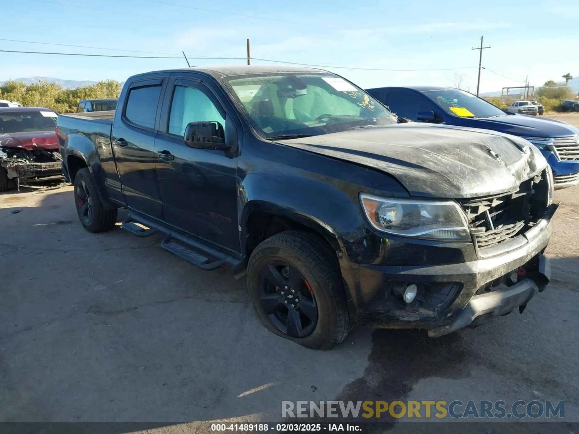 1 Photograph of a damaged car 1GCGSCEN9K1149535 CHEVROLET COLORADO 2019