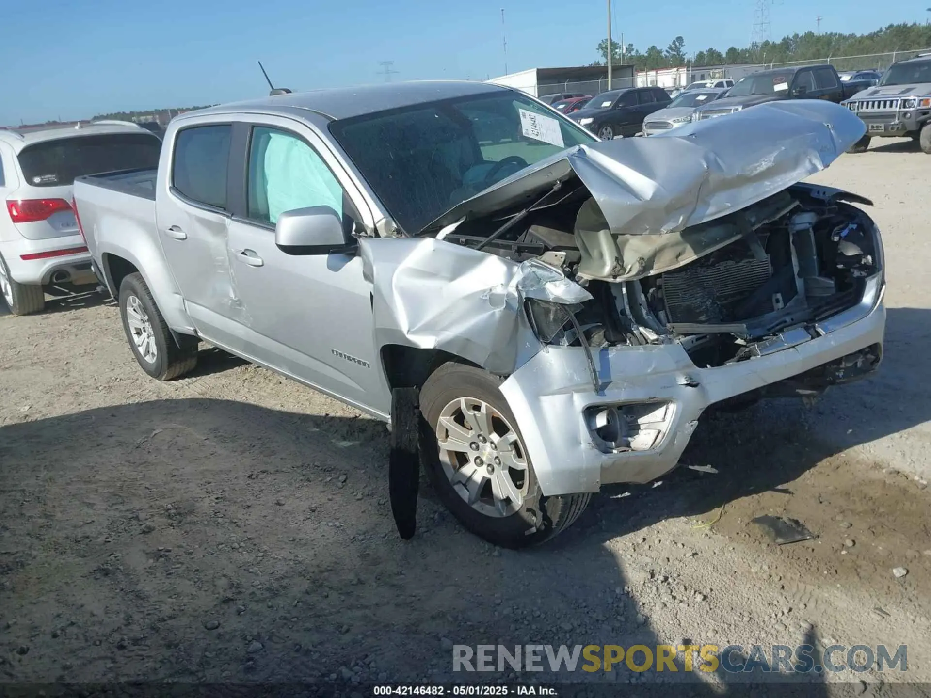 1 Photograph of a damaged car 1GCGSCEN9K1283509 CHEVROLET COLORADO 2019