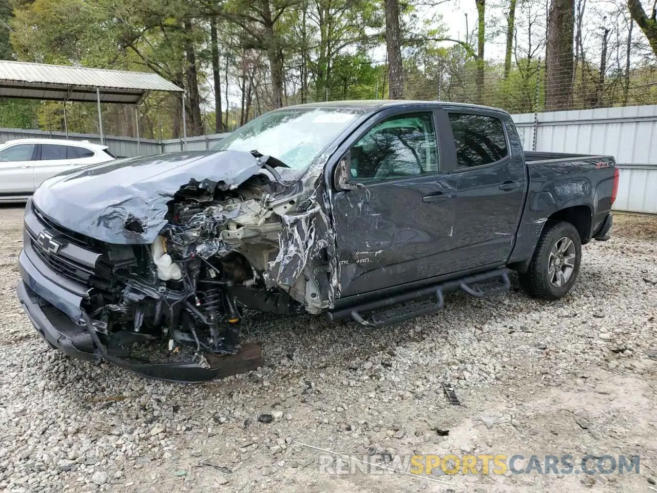 1 Photograph of a damaged car 1GCGSDEN4K1114651 CHEVROLET COLORADO 2019