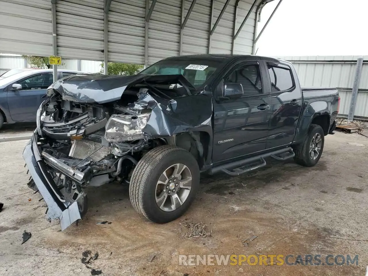 1 Photograph of a damaged car 1GCGSDEN7K1160765 CHEVROLET COLORADO 2019