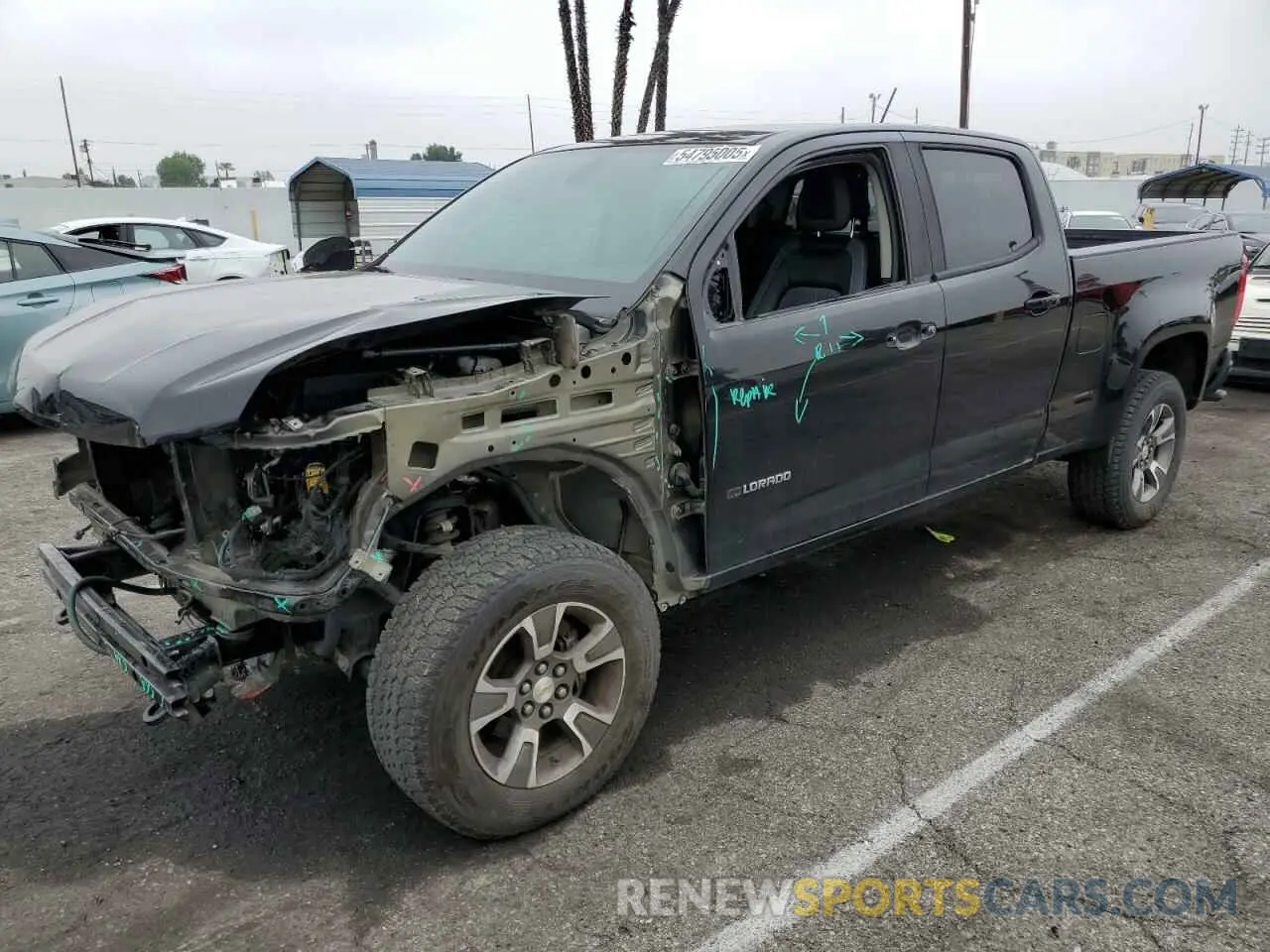 1 Photograph of a damaged car 1GCGSDEN8K1301195 CHEVROLET COLORADO 2019