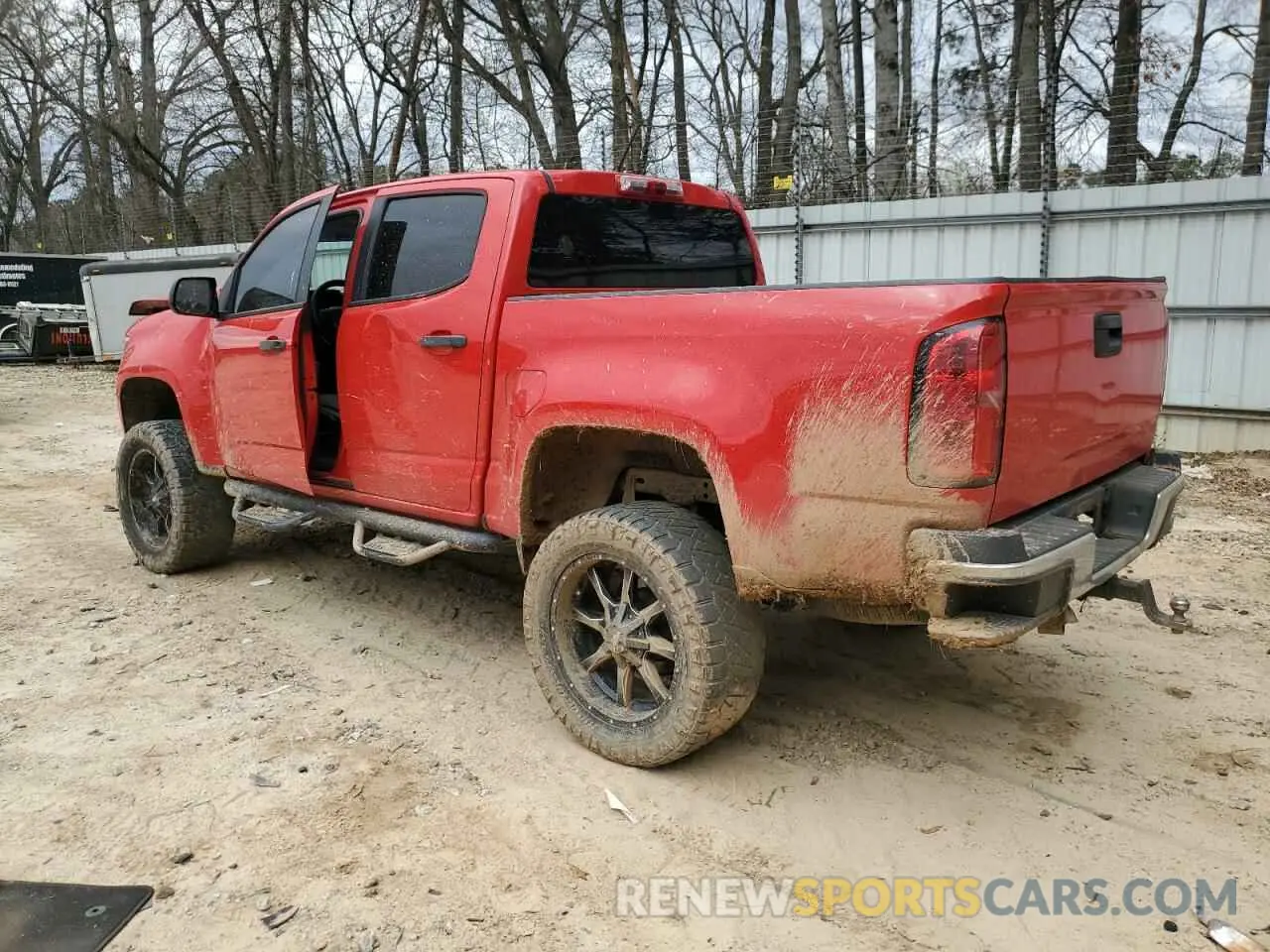 2 Photograph of a damaged car 1GCGTBEN0K1126734 CHEVROLET COLORADO 2019