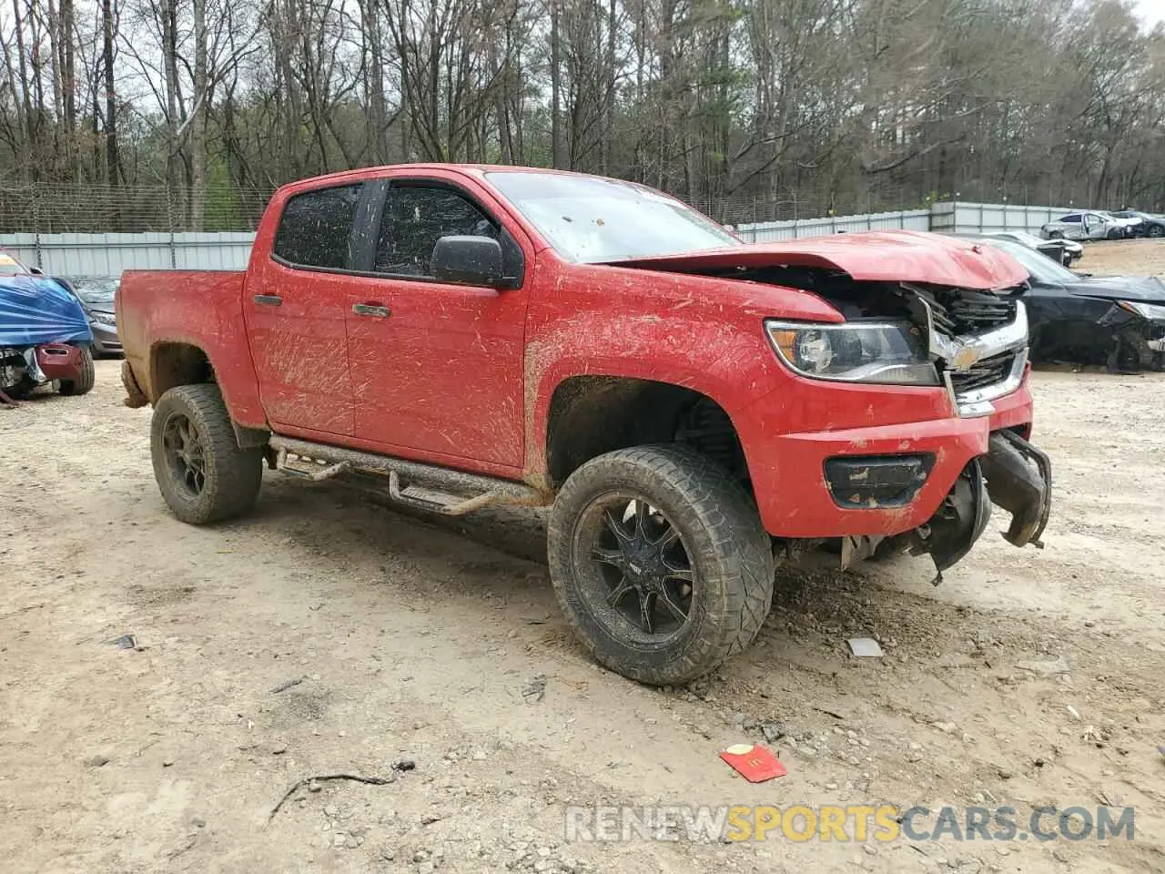 4 Photograph of a damaged car 1GCGTBEN0K1126734 CHEVROLET COLORADO 2019