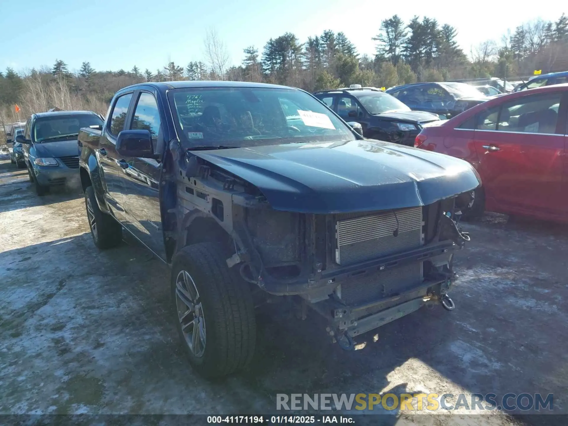 14 Photograph of a damaged car 1GCGTBEN0K1356113 CHEVROLET COLORADO 2019