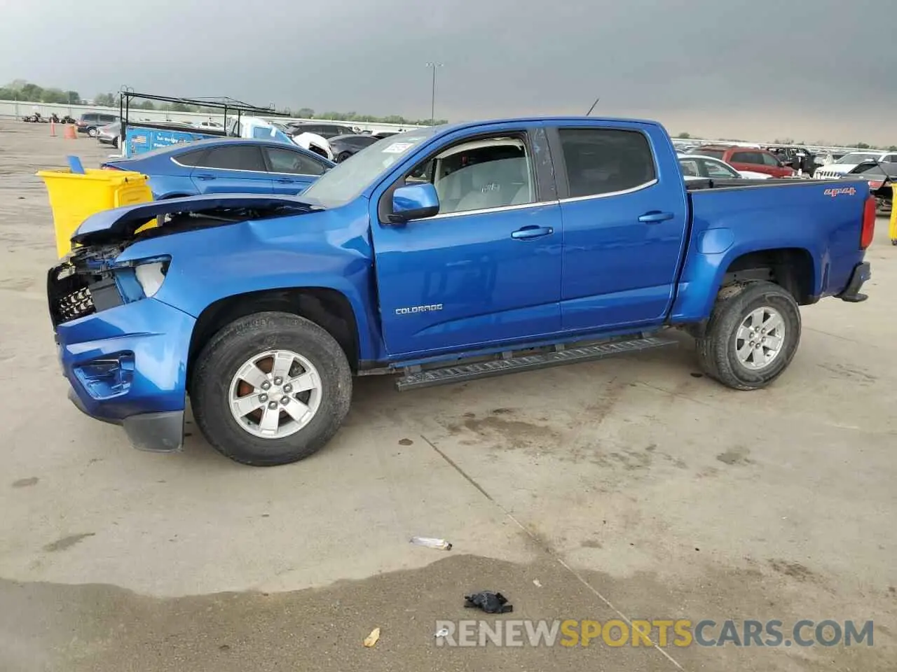 1 Photograph of a damaged car 1GCGTBEN5K1122484 CHEVROLET COLORADO 2019