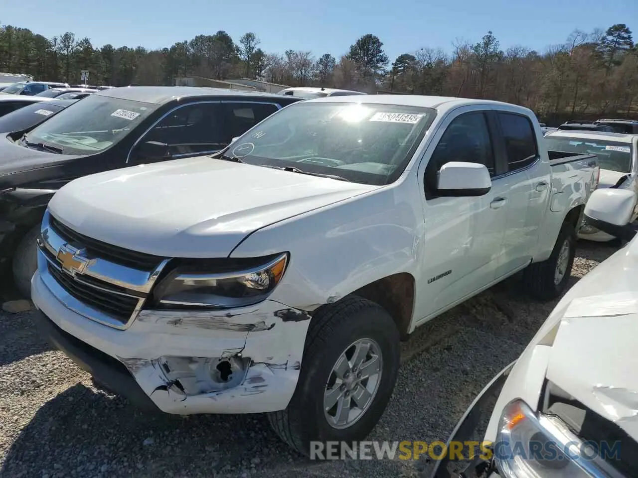 1 Photograph of a damaged car 1GCGTBEN5K1334026 CHEVROLET COLORADO 2019