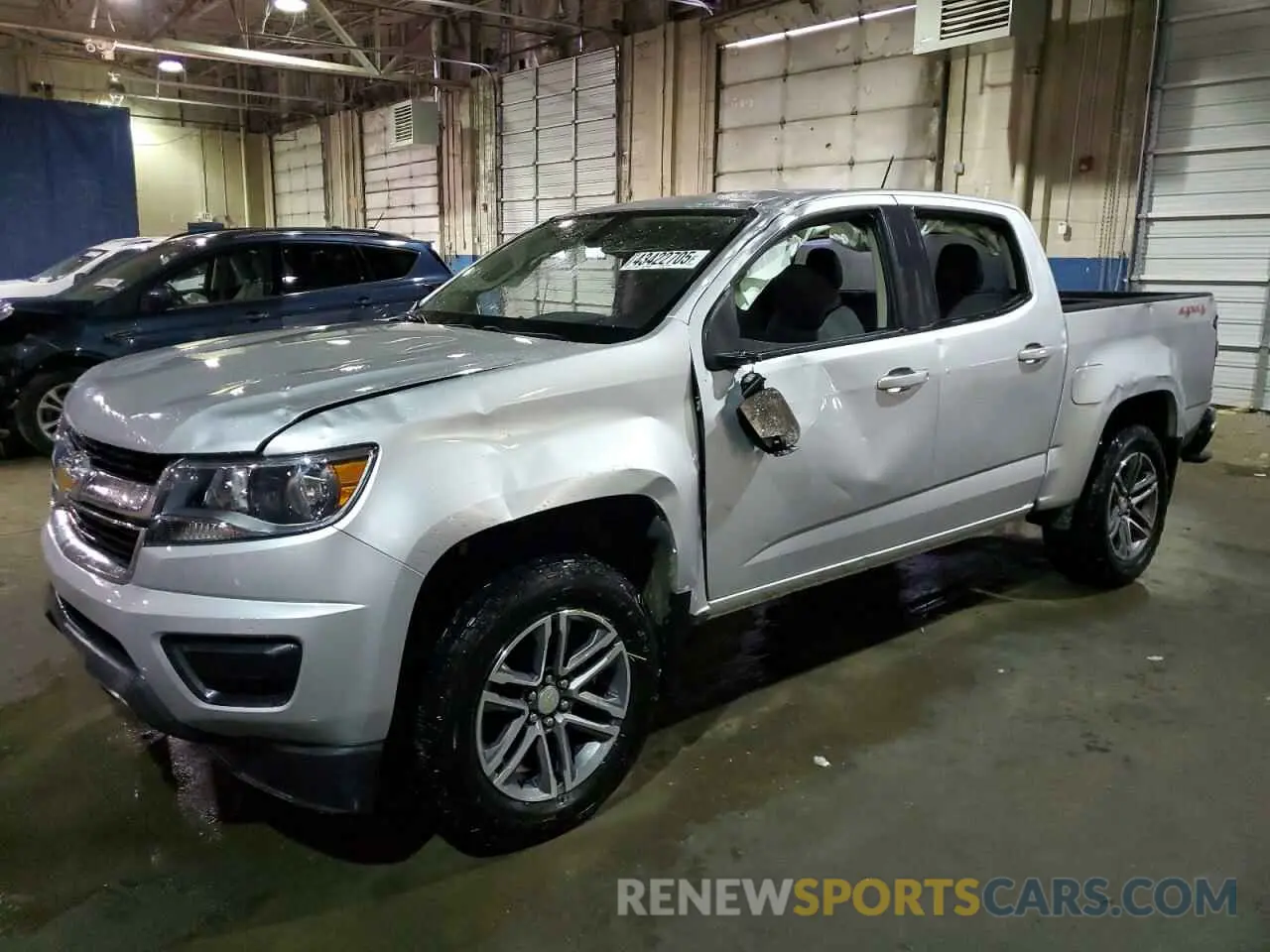 1 Photograph of a damaged car 1GCGTBEN6K1327960 CHEVROLET COLORADO 2019