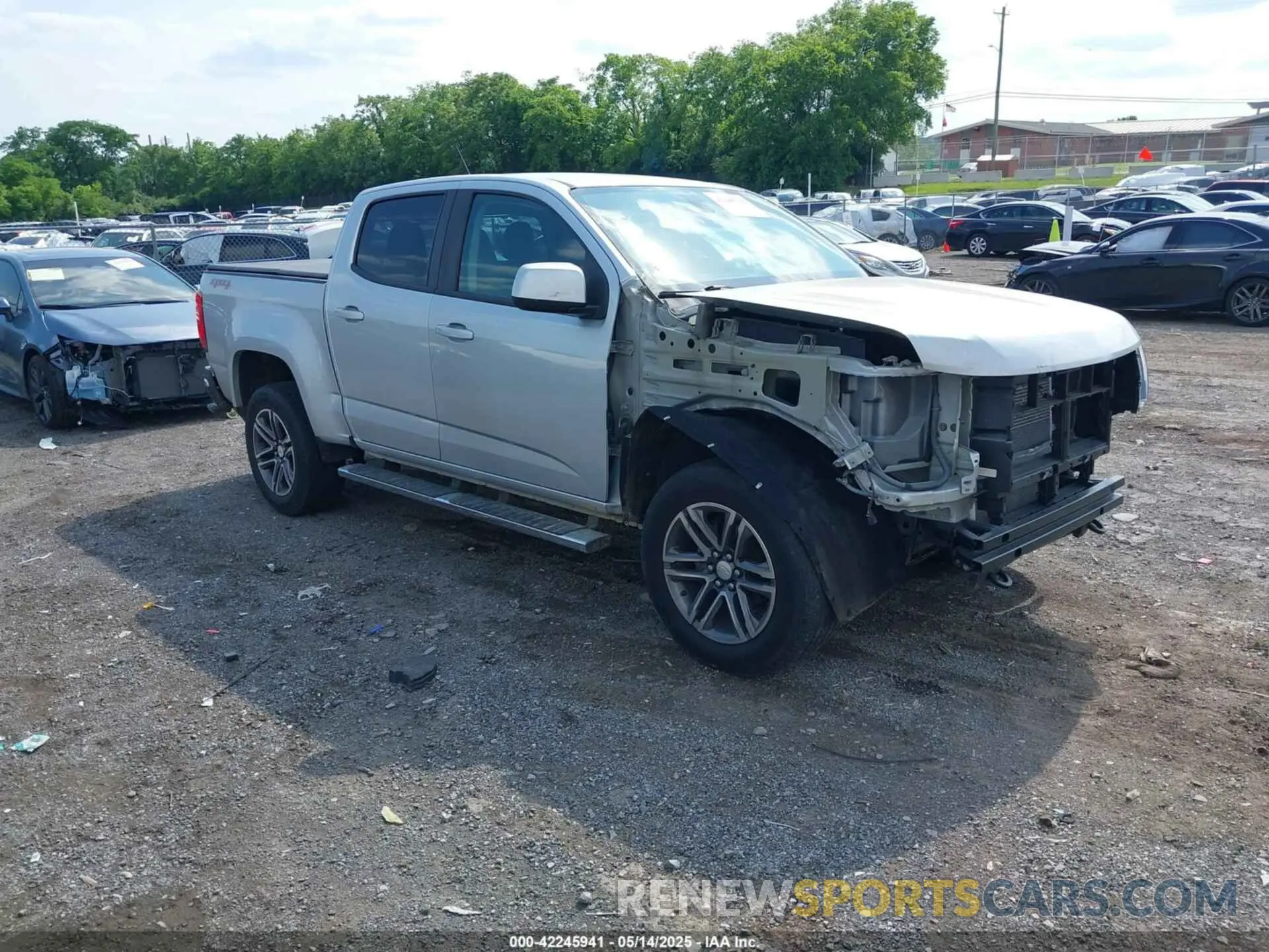 1 Photograph of a damaged car 1GCGTBEN8K1136377 CHEVROLET COLORADO 2019