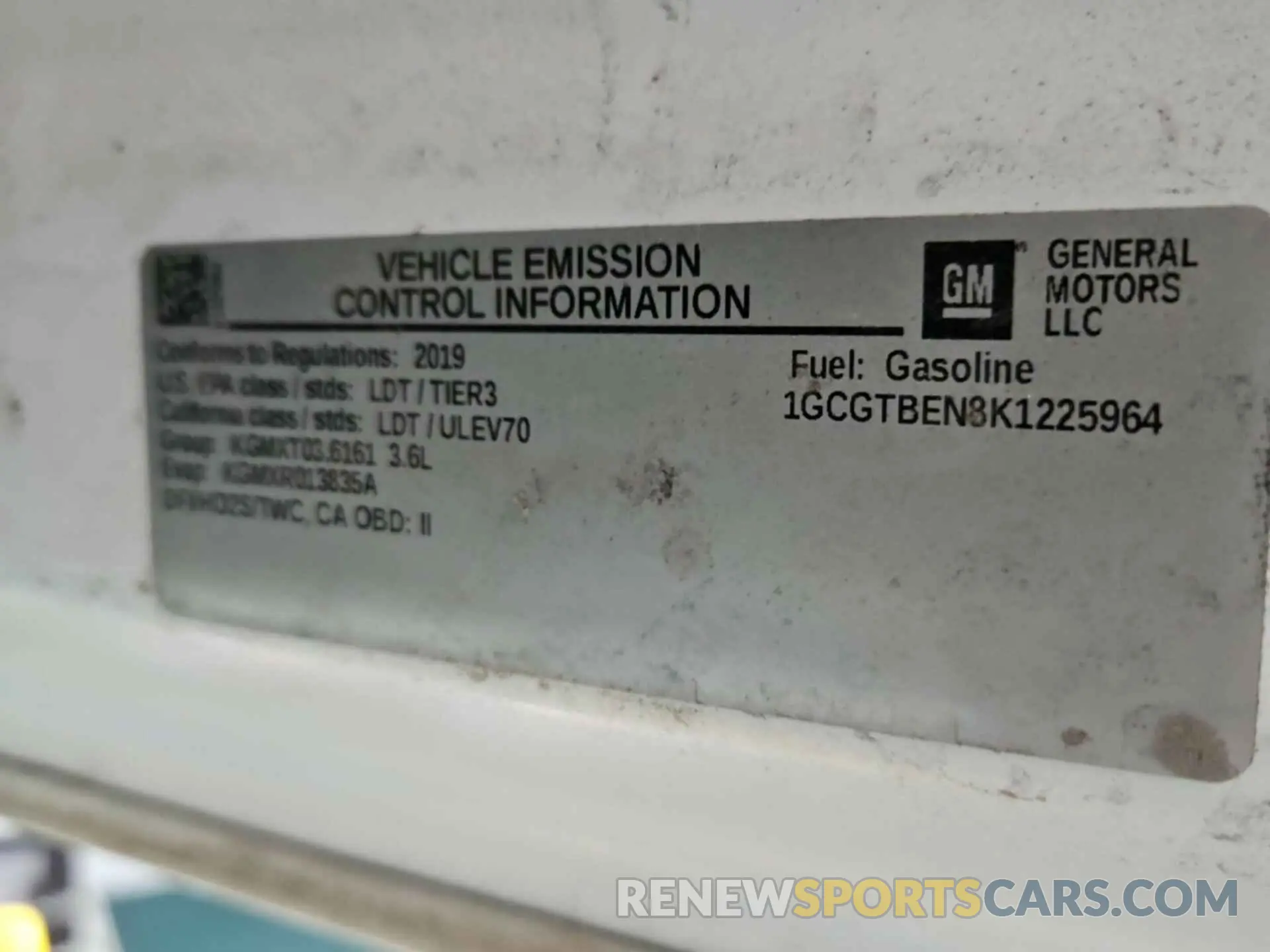 30 Photograph of a damaged car 1GCGTBEN8K1225964 CHEVROLET COLORADO 2019