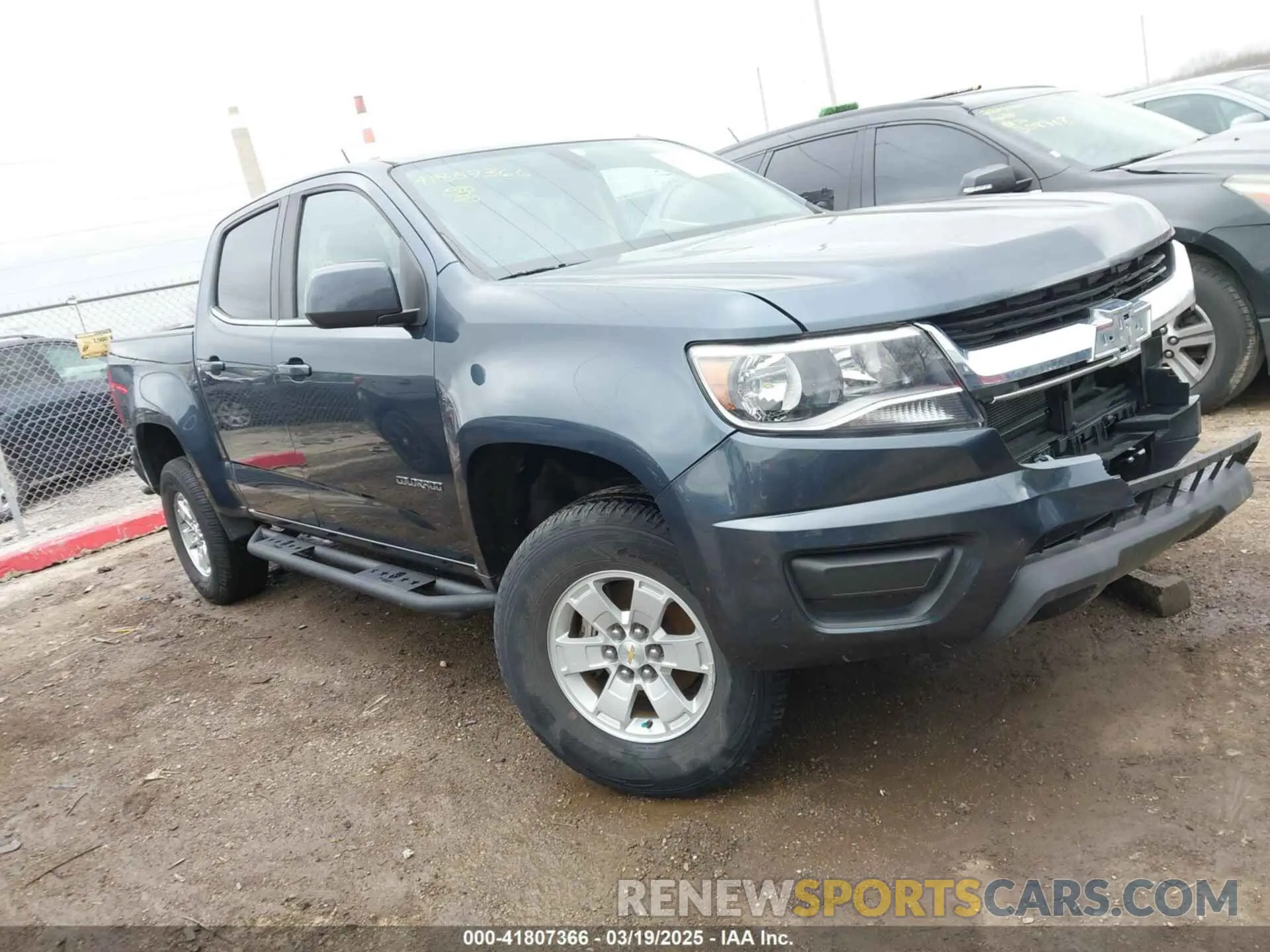 1 Photograph of a damaged car 1GCGTBEN8K1306088 CHEVROLET COLORADO 2019