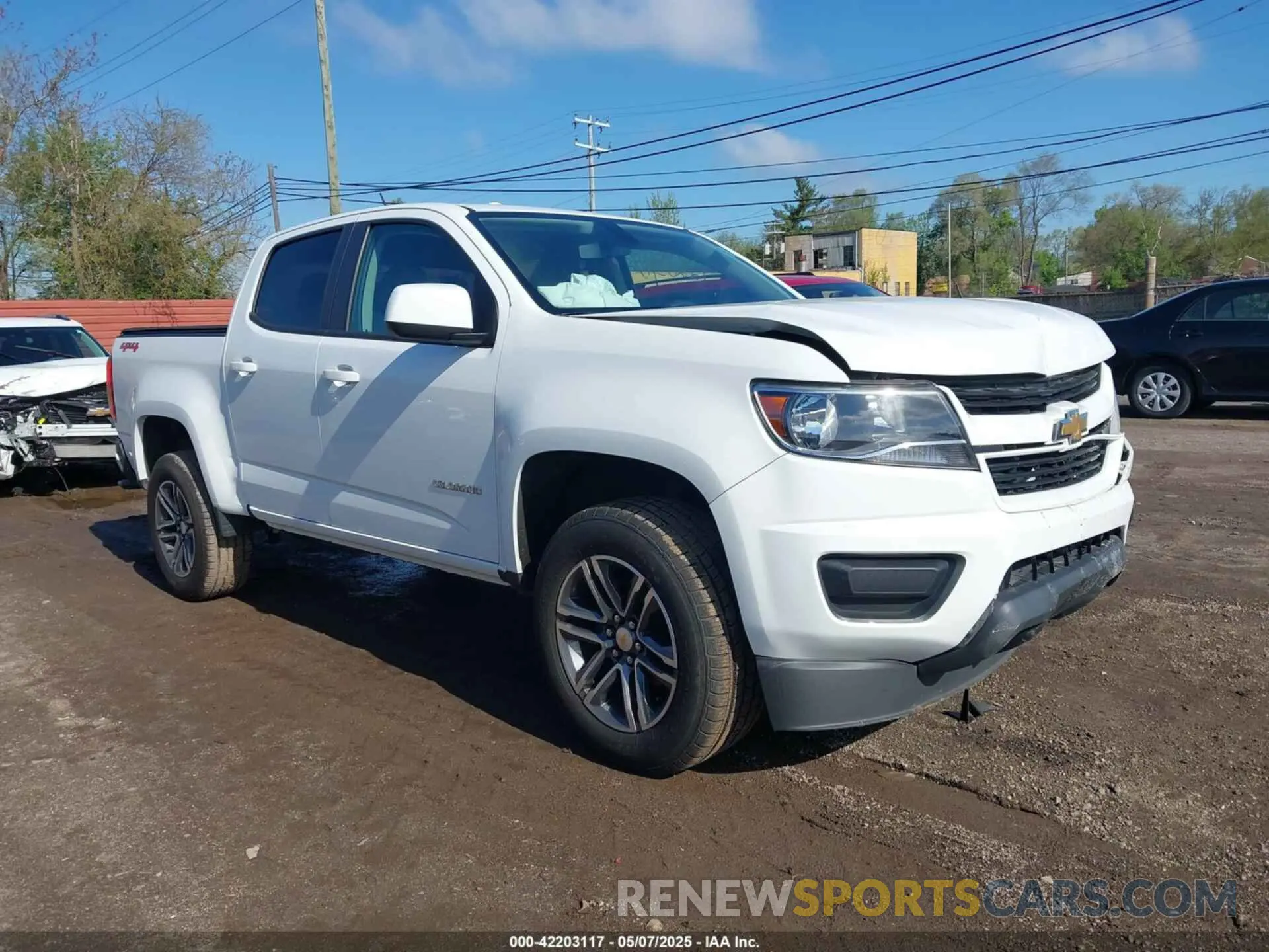 1 Photograph of a damaged car 1GCGTBEN8K1336093 CHEVROLET COLORADO 2019