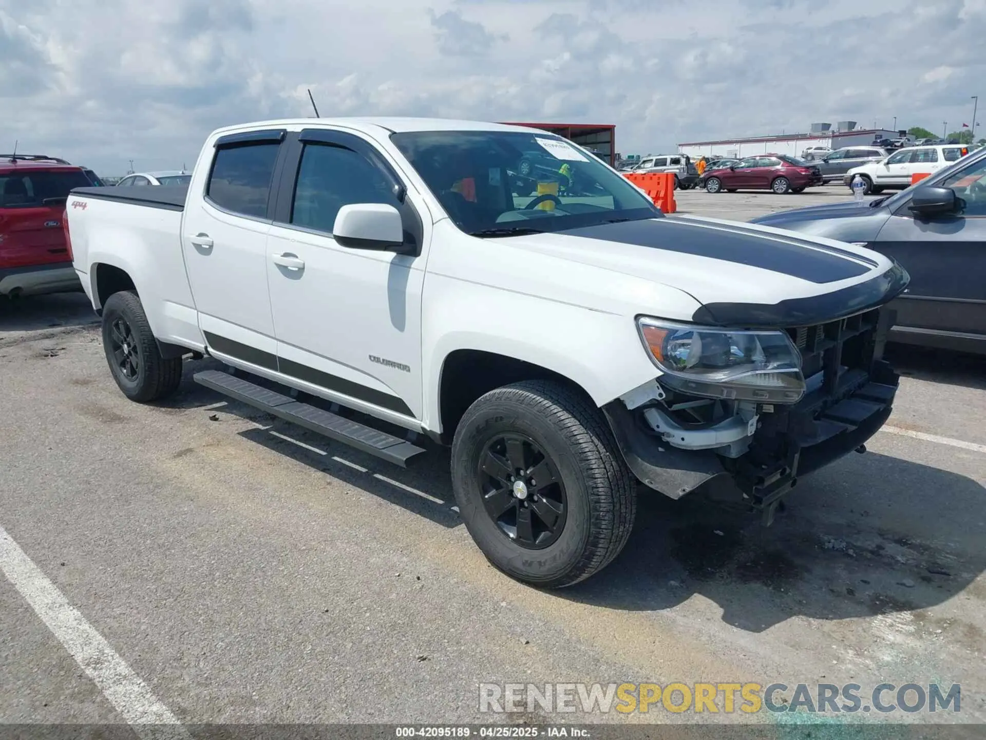 1 Photograph of a damaged car 1GCGTBENXK1121072 CHEVROLET COLORADO 2019