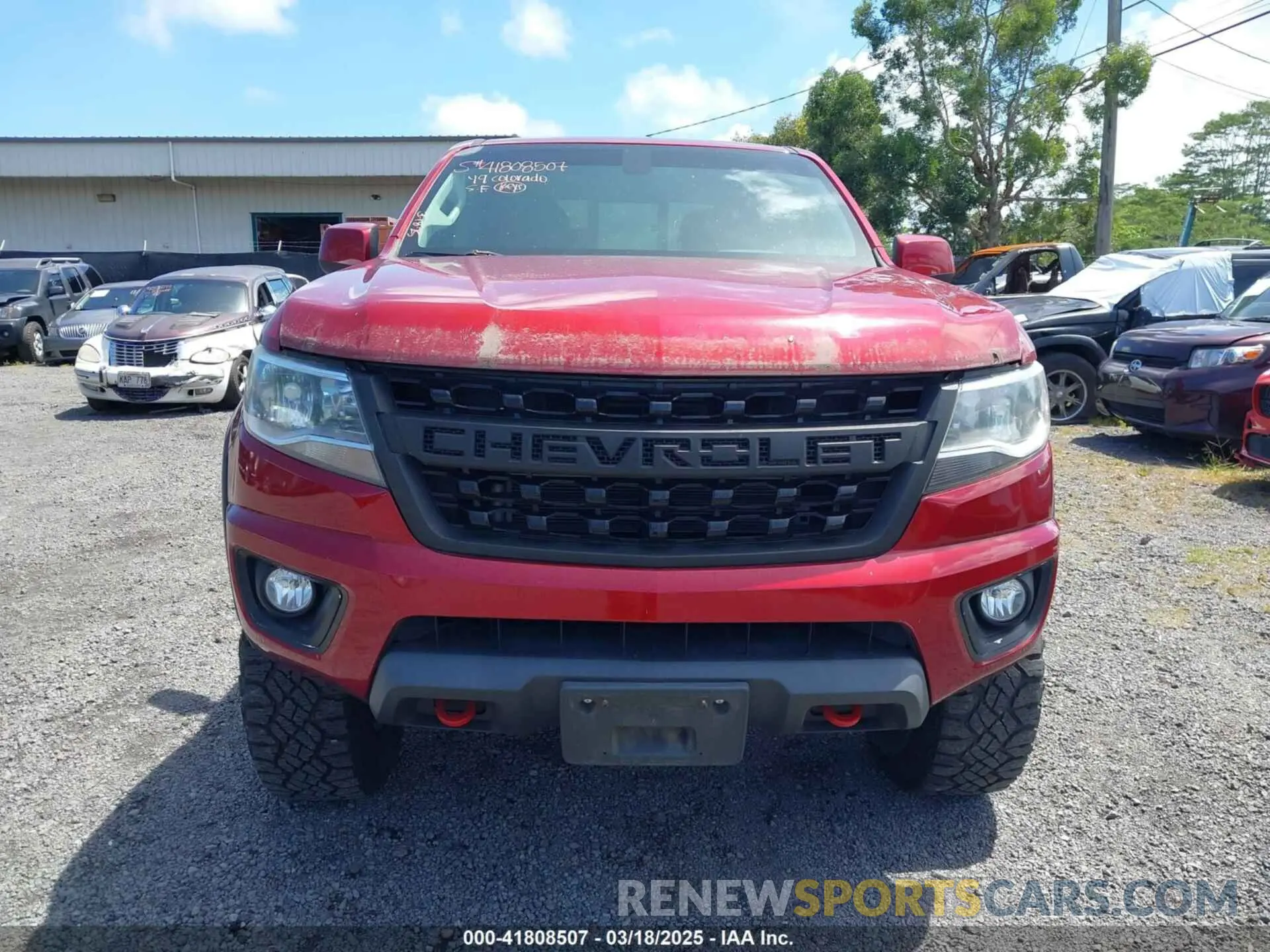 12 Photograph of a damaged car 1GCGTCEN2K1206834 CHEVROLET COLORADO 2019