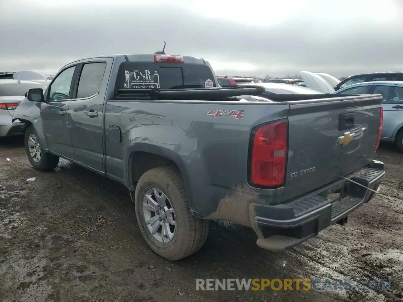 2 Photograph of a damaged car 1GCGTCEN3K1103728 CHEVROLET COLORADO 2019