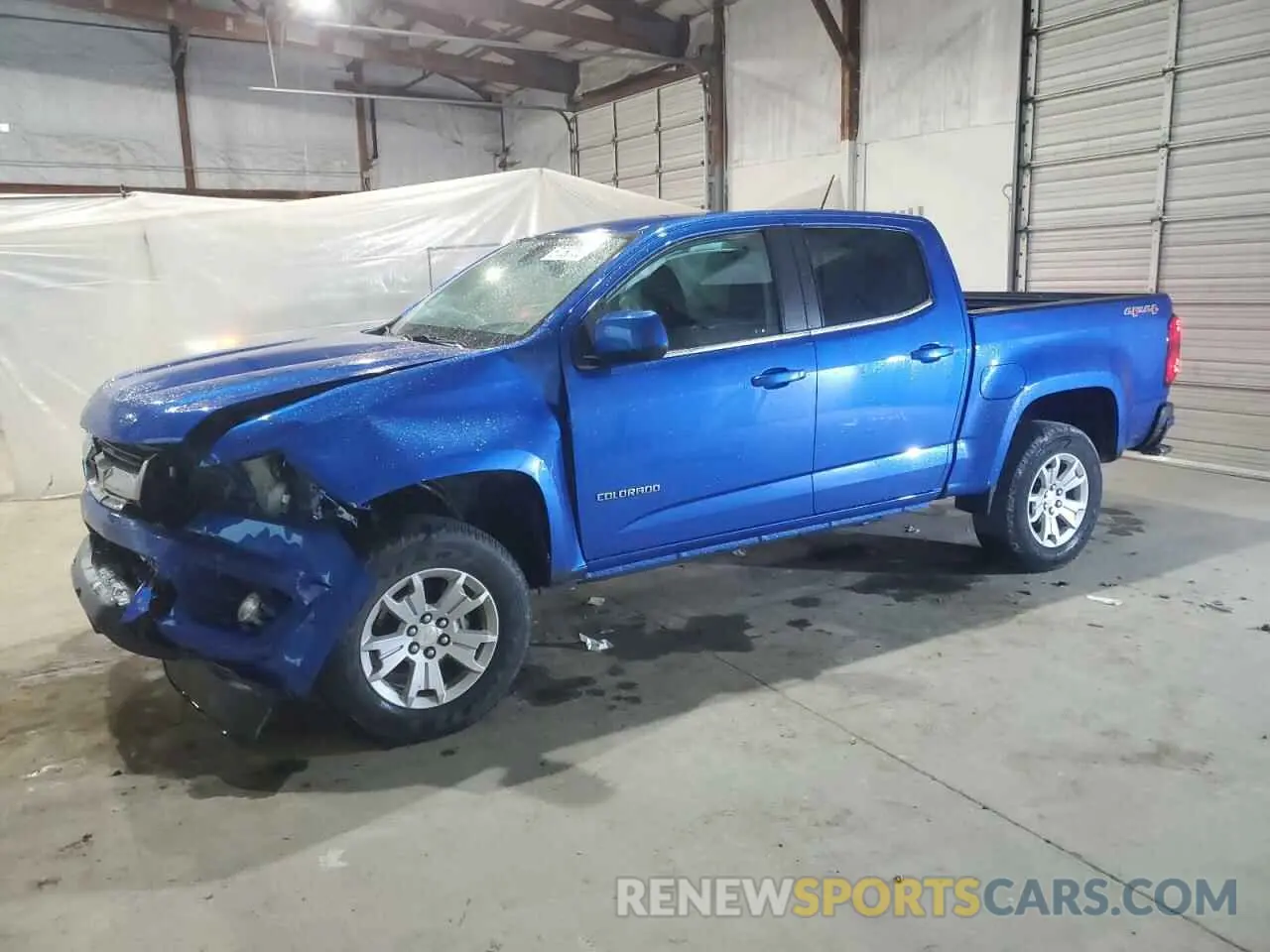 1 Photograph of a damaged car 1GCGTCEN6K1137954 CHEVROLET COLORADO 2019
