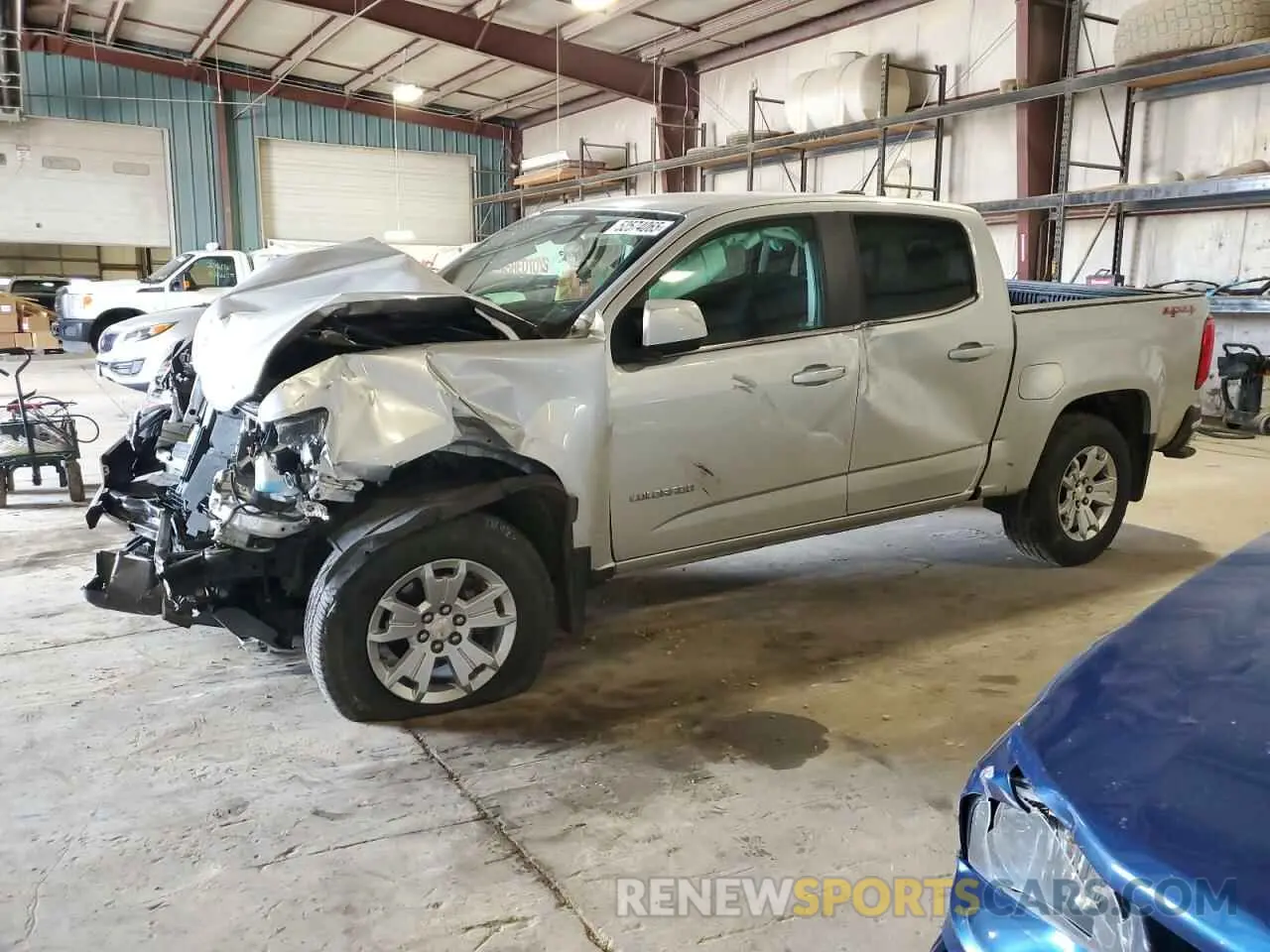 1 Photograph of a damaged car 1GCGTCEN8K1107631 CHEVROLET COLORADO 2019