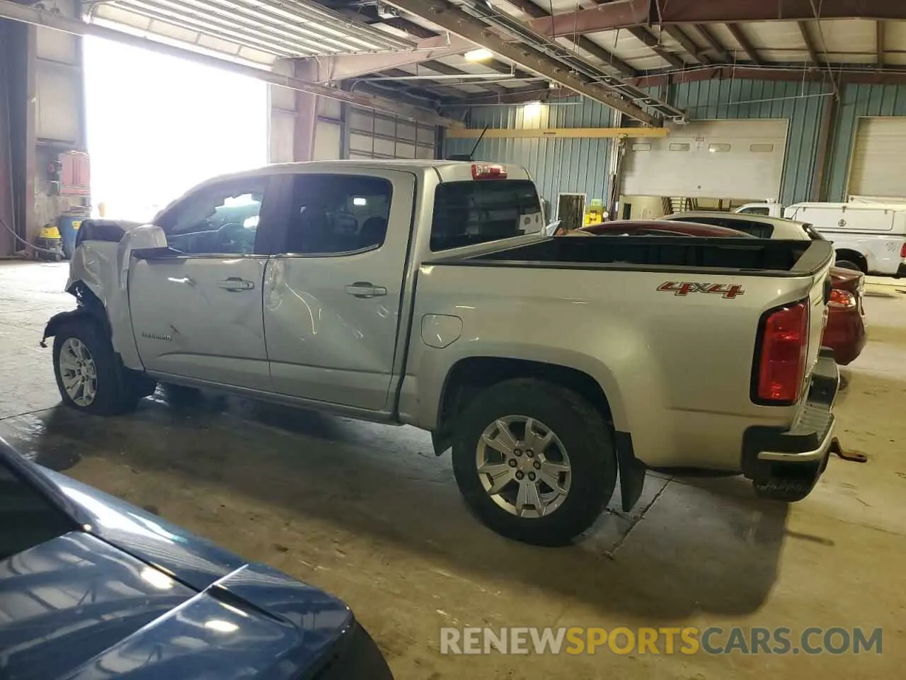 2 Photograph of a damaged car 1GCGTCEN8K1107631 CHEVROLET COLORADO 2019
