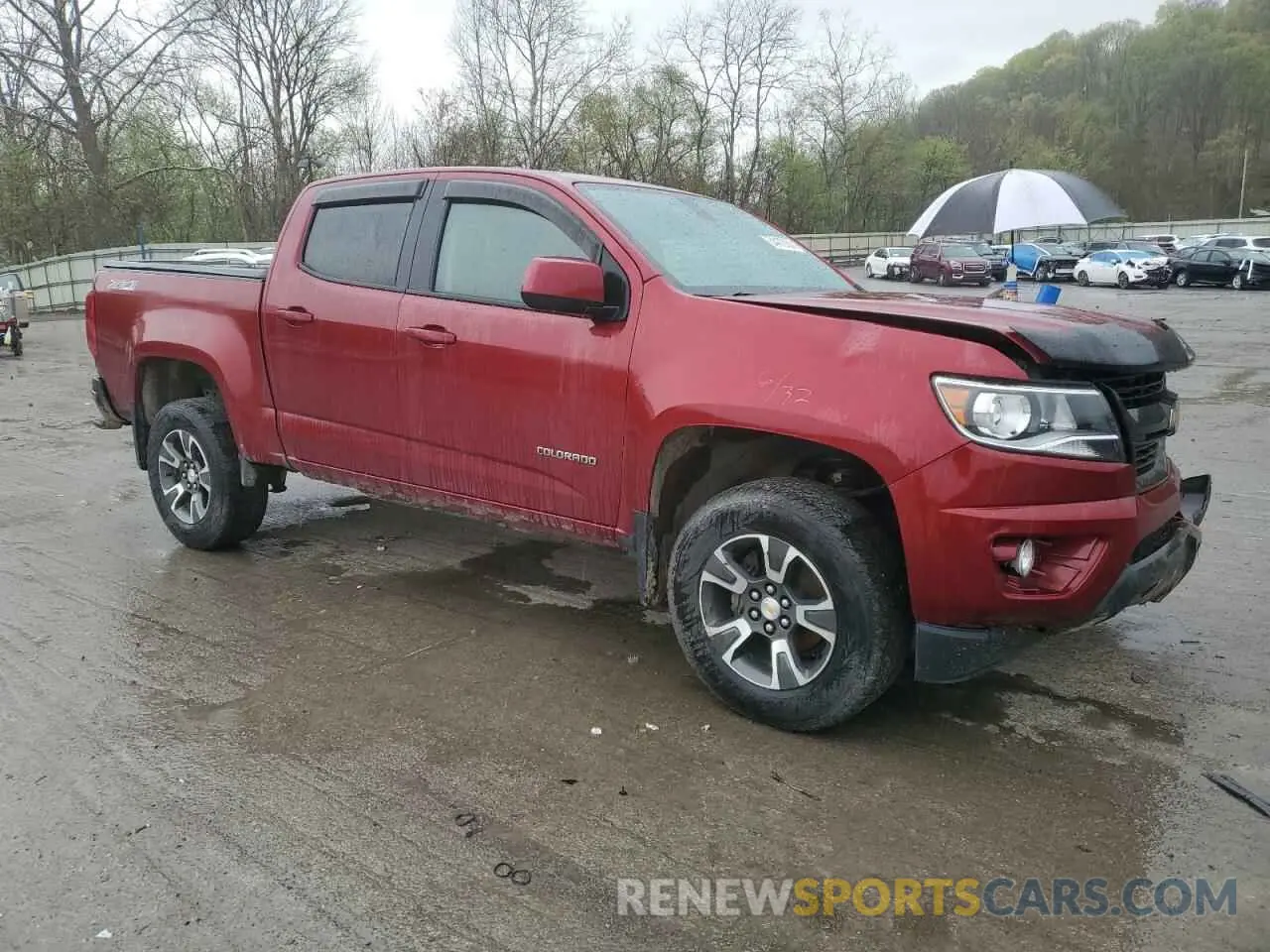 4 Photograph of a damaged car 1GCGTDEN2K1277571 CHEVROLET COLORADO 2019