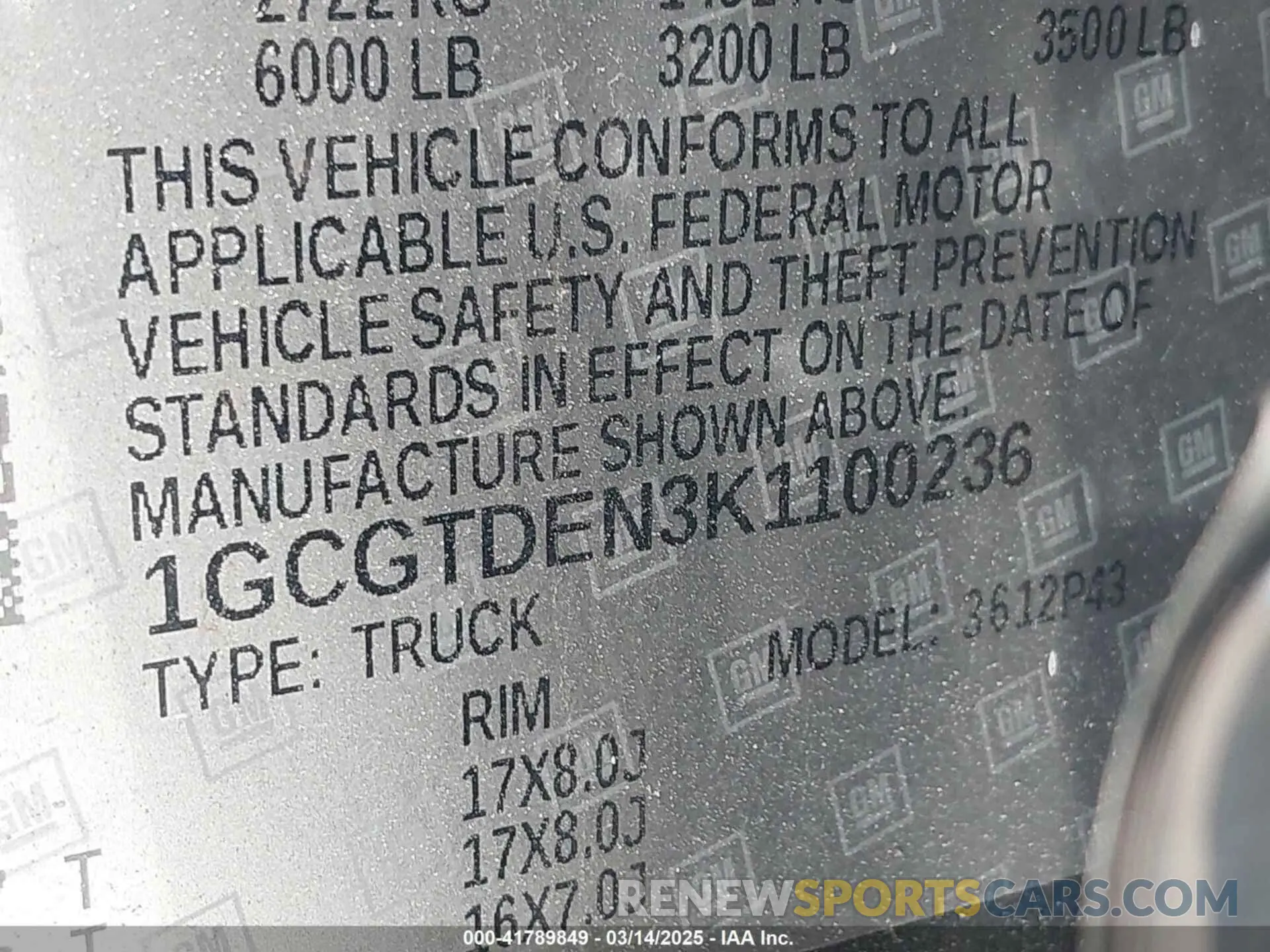 9 Photograph of a damaged car 1GCGTDEN3K1100236 CHEVROLET COLORADO 2019