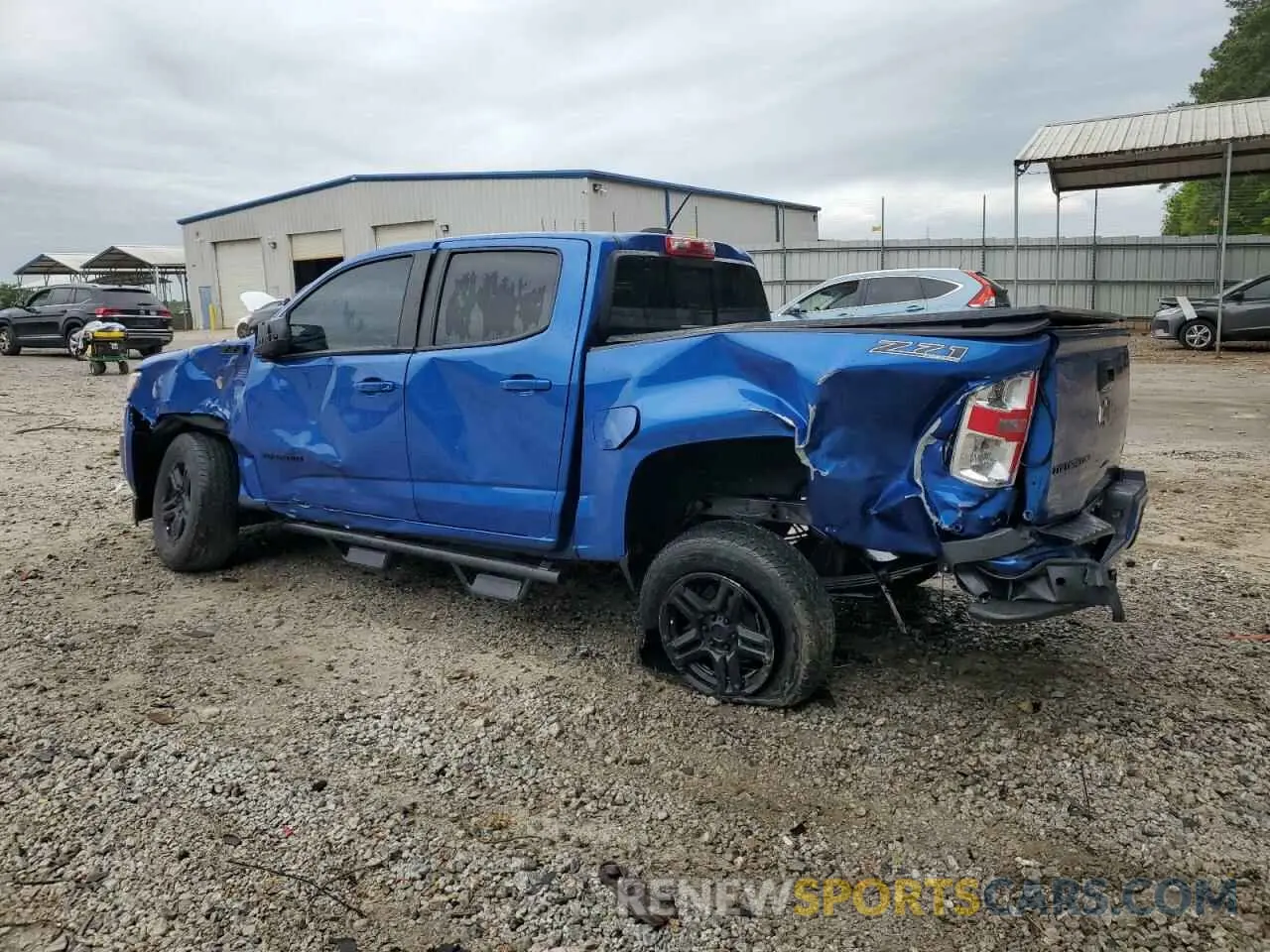 2 Photograph of a damaged car 1GCGTDEN4K1252722 CHEVROLET COLORADO 2019