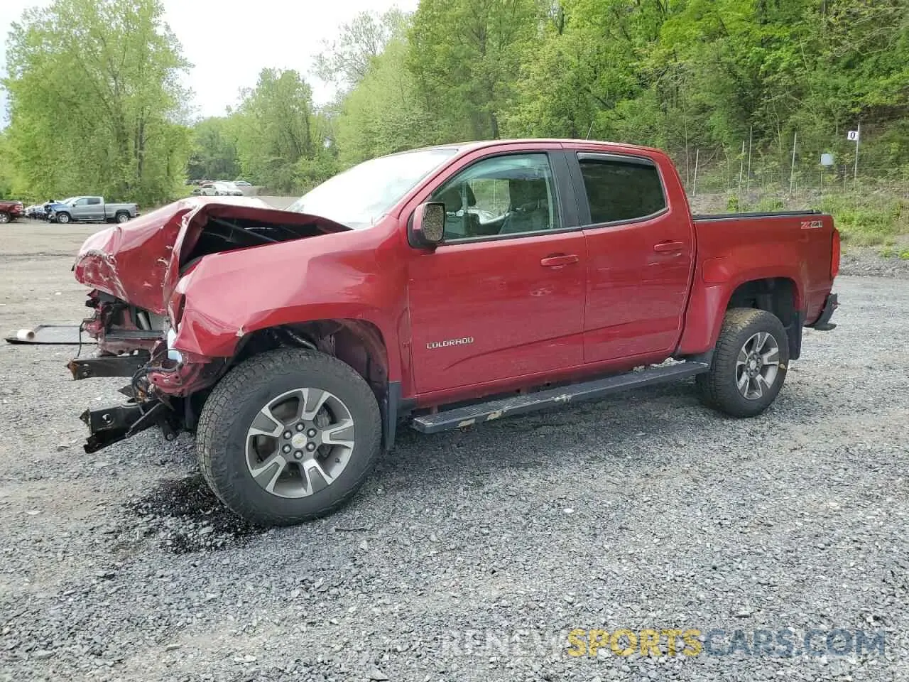 1 Photograph of a damaged car 1GCGTDEN7K1125382 CHEVROLET COLORADO 2019