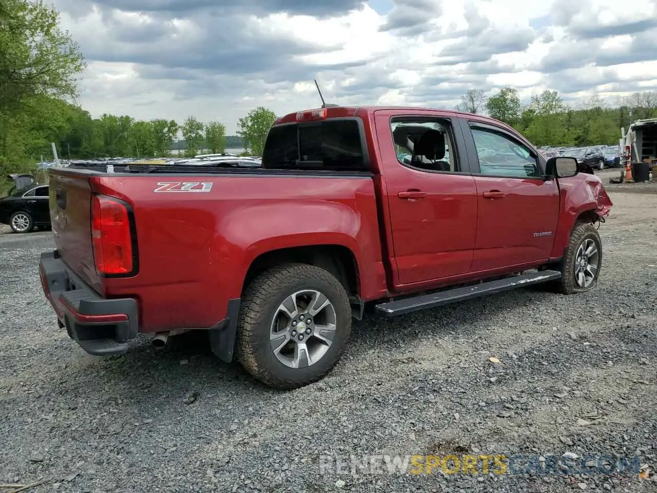 3 Photograph of a damaged car 1GCGTDEN7K1125382 CHEVROLET COLORADO 2019
