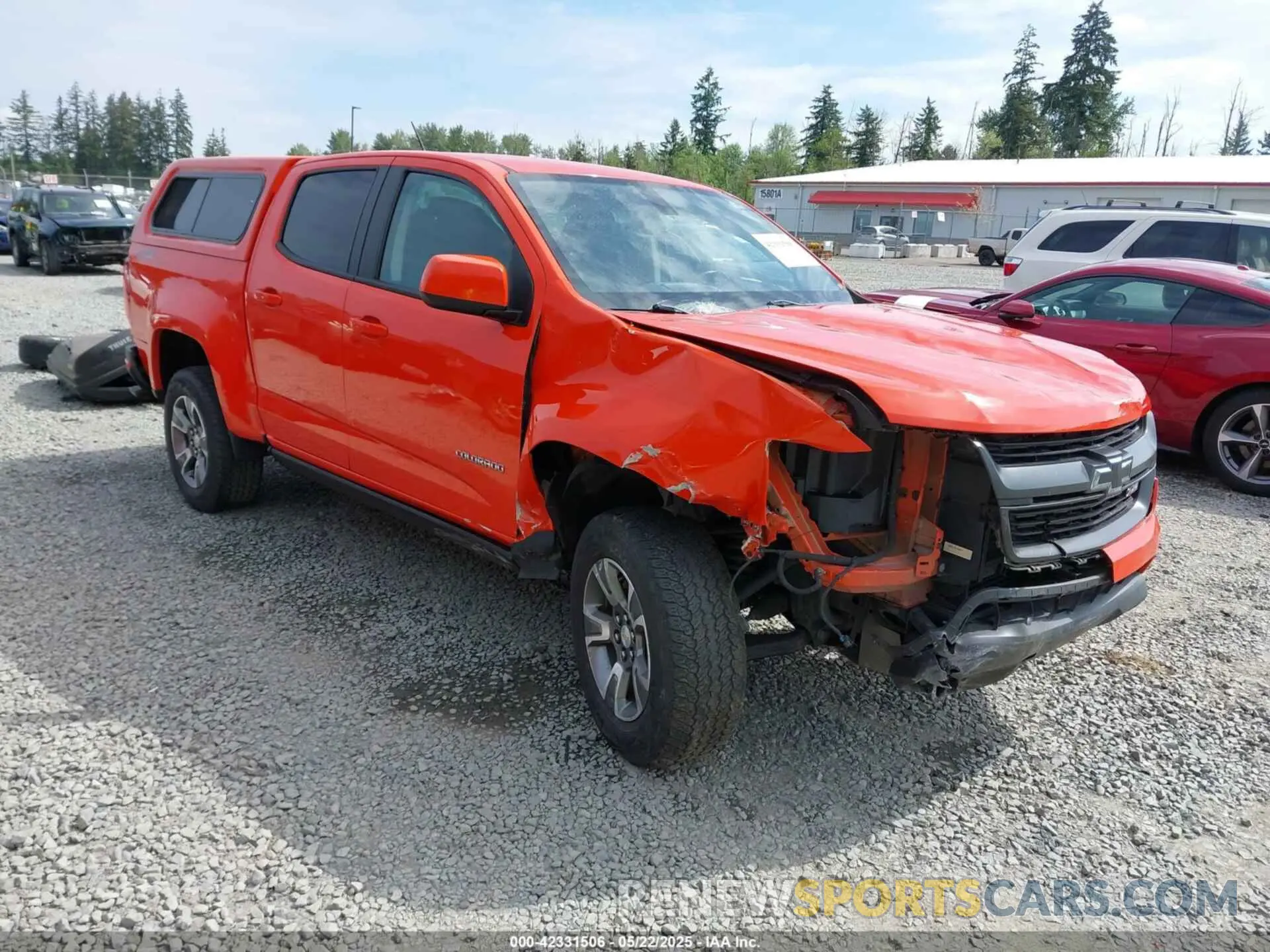 1 Photograph of a damaged car 1GCGTDEN8K1180018 CHEVROLET COLORADO 2019