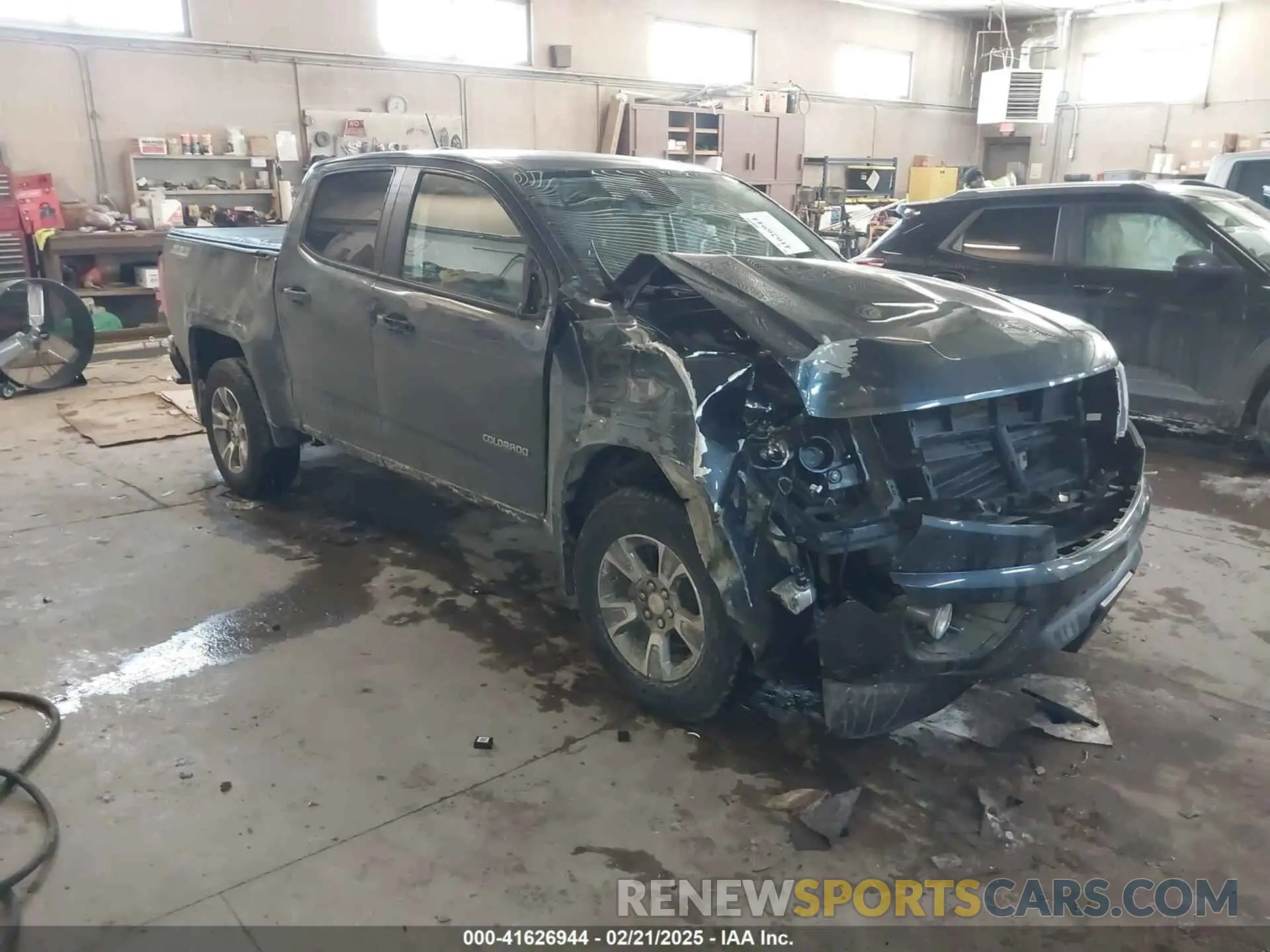 1 Photograph of a damaged car 1GCGTDEN9K1299292 CHEVROLET COLORADO 2019