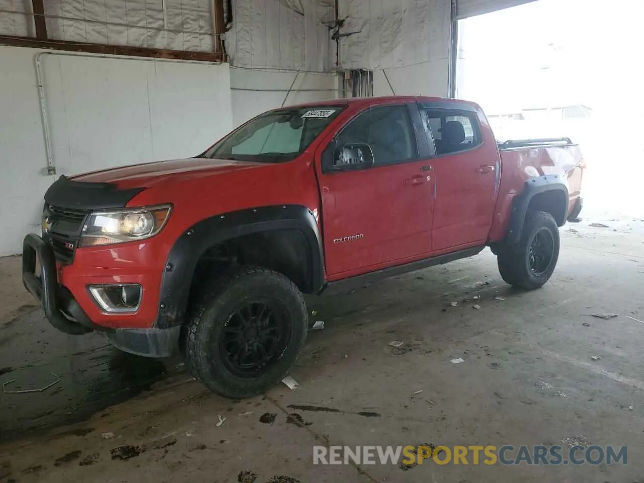 1 Photograph of a damaged car 1GCGTDENXK1336415 CHEVROLET COLORADO 2019