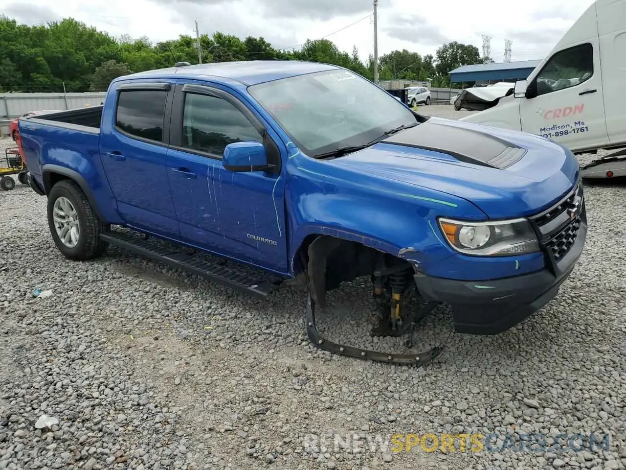 4 Photograph of a damaged car 1GCGTEEN1K1150283 CHEVROLET COLORADO 2019